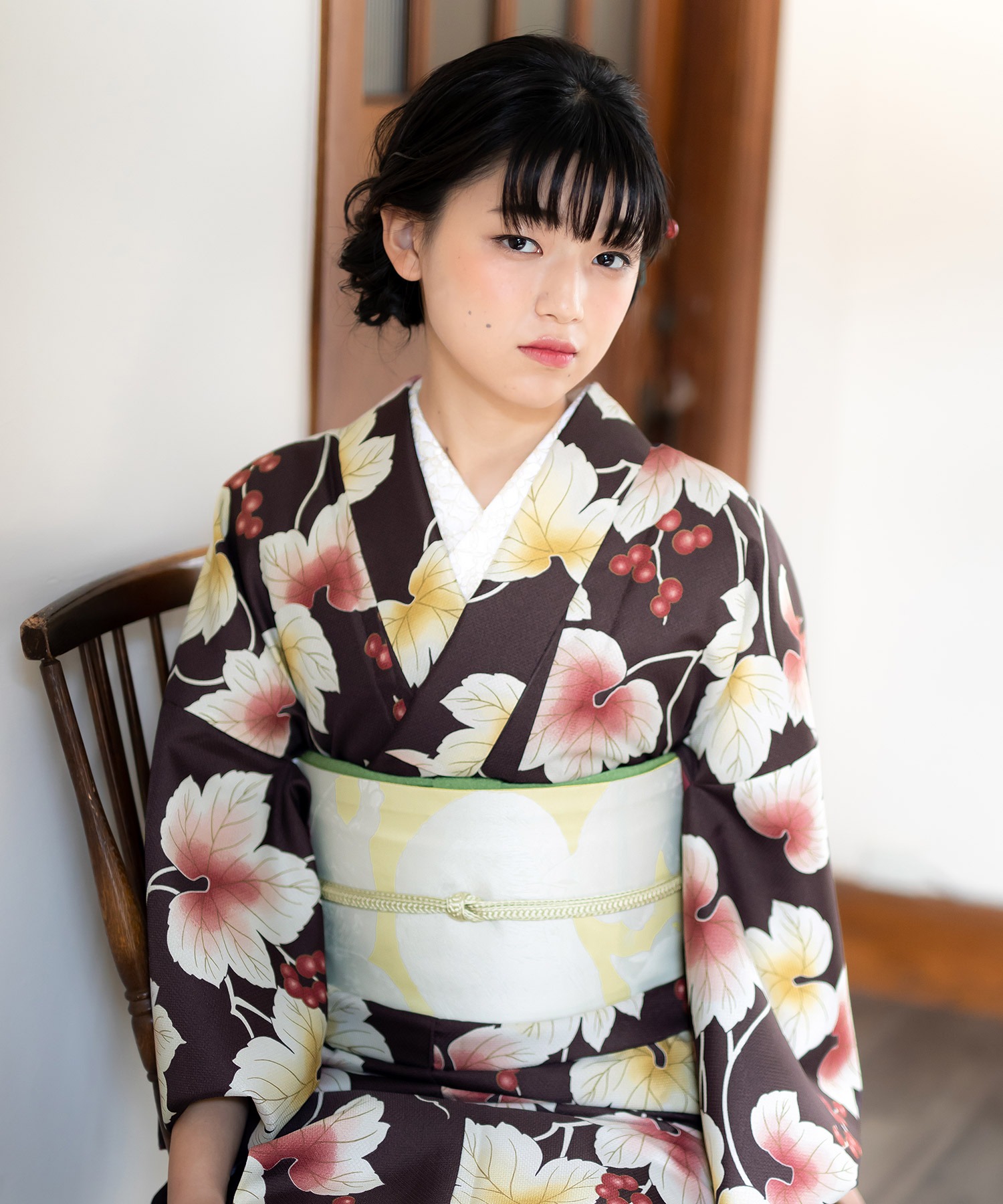 京袋帯 日向の白猫