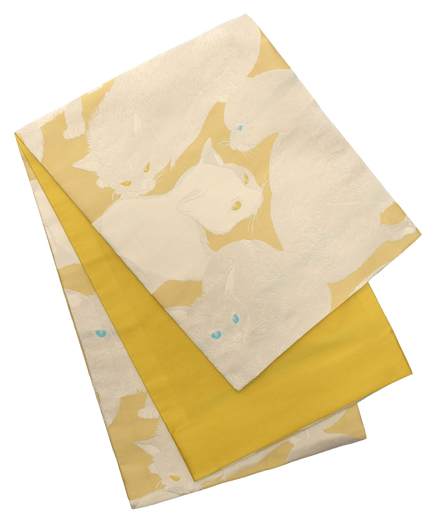 京袋帯 日向の白猫