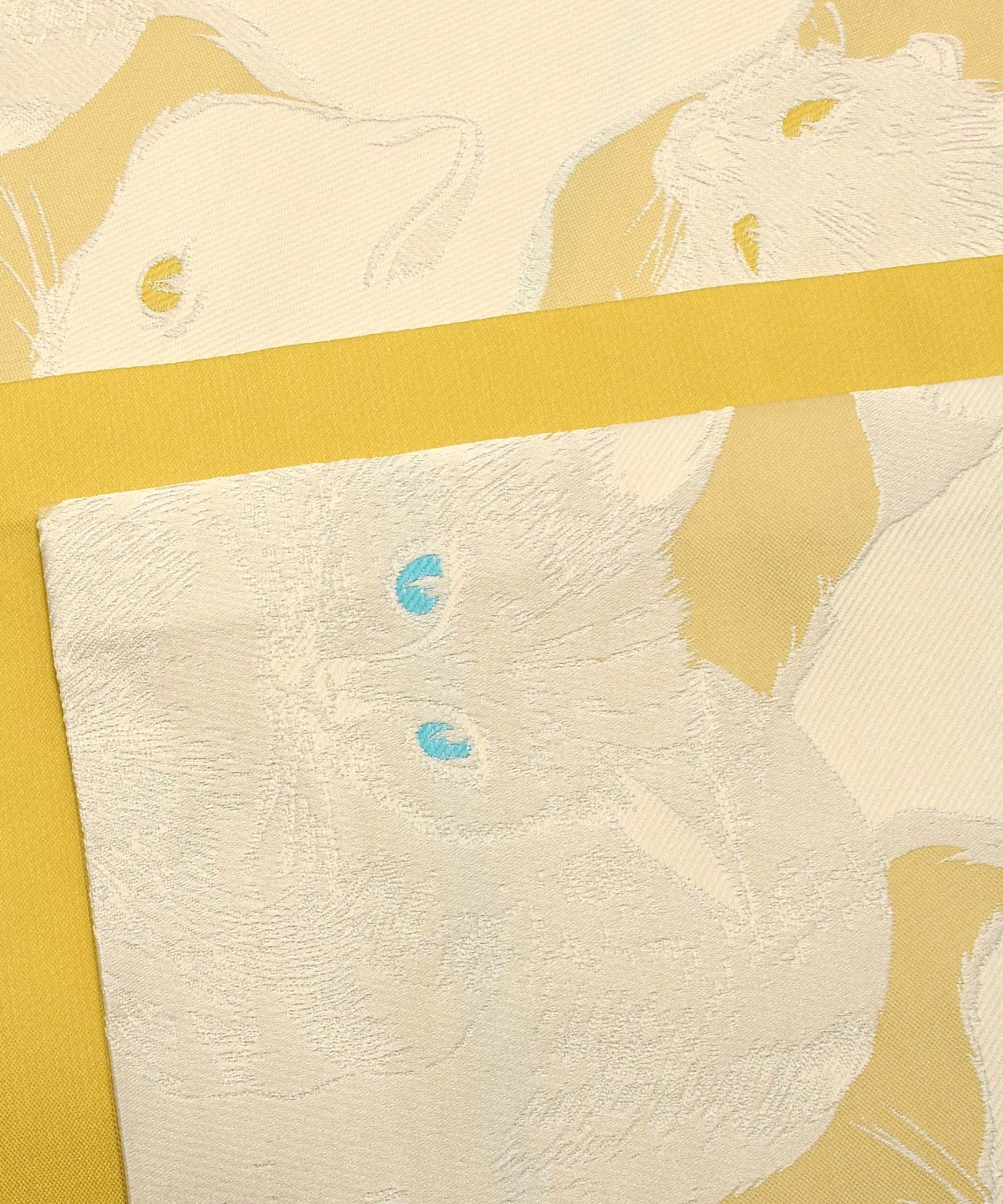 京袋帯 日向の白猫