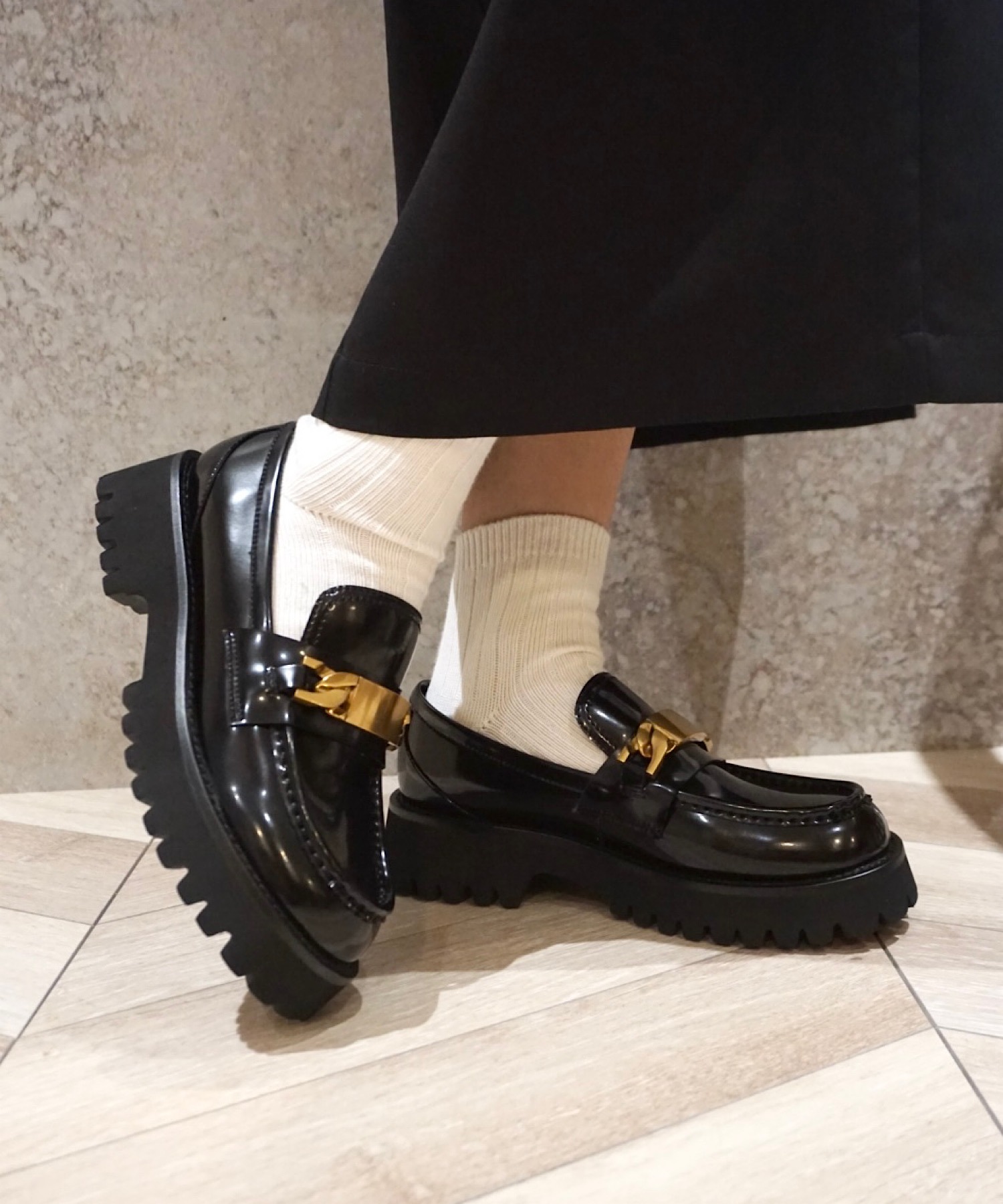 試着のみ！jeffrey campbell　厚底スタッズレザーローファー　40 Jeffrey Campbell/ローファー│1page｜通常価格とセール価格