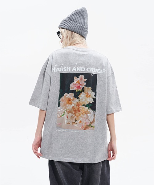 Harsh and Cruel】Floral Print Oversize T-shirts HC22SS19 WESTBOY