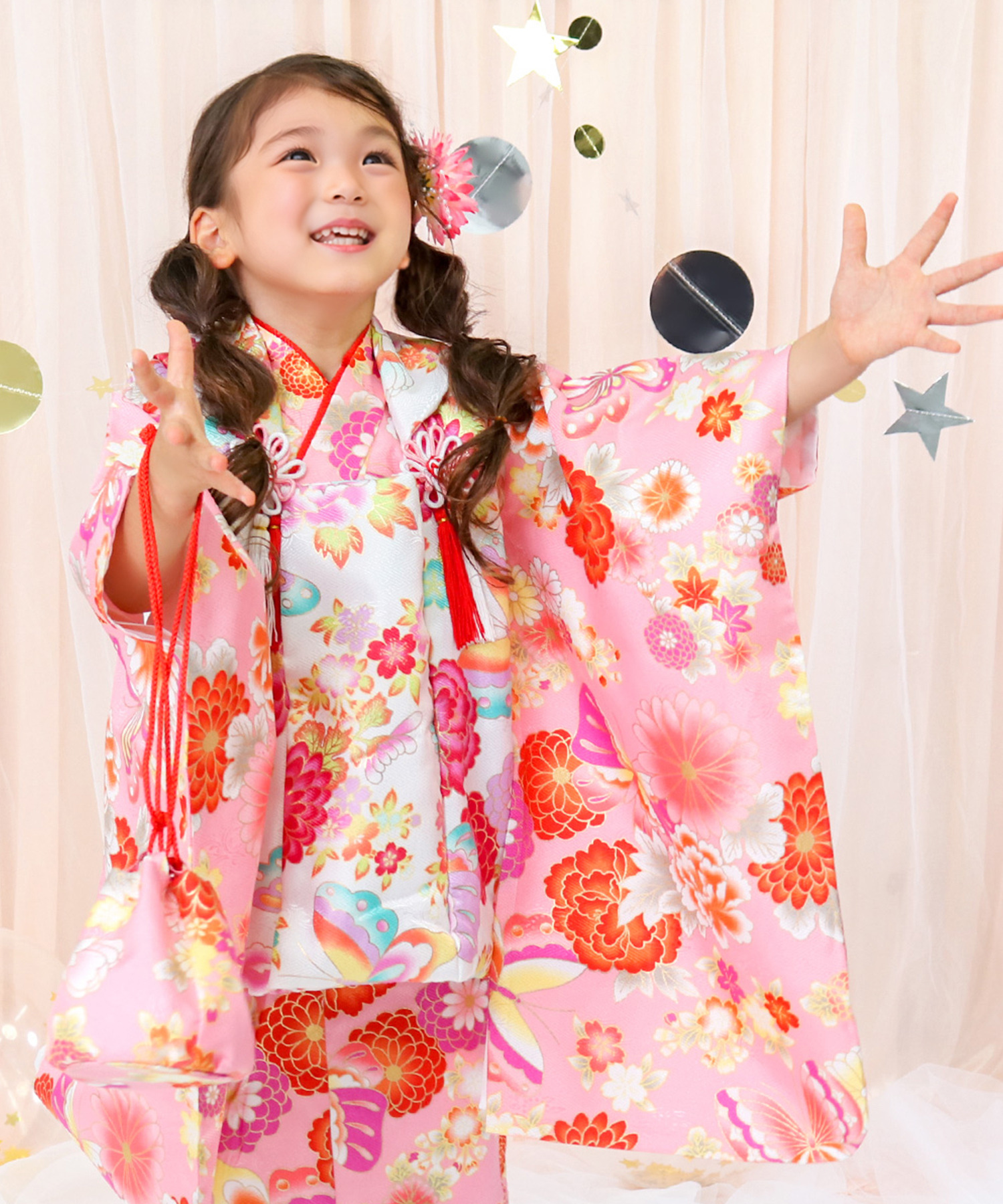 3歳七五三着物9点セット D