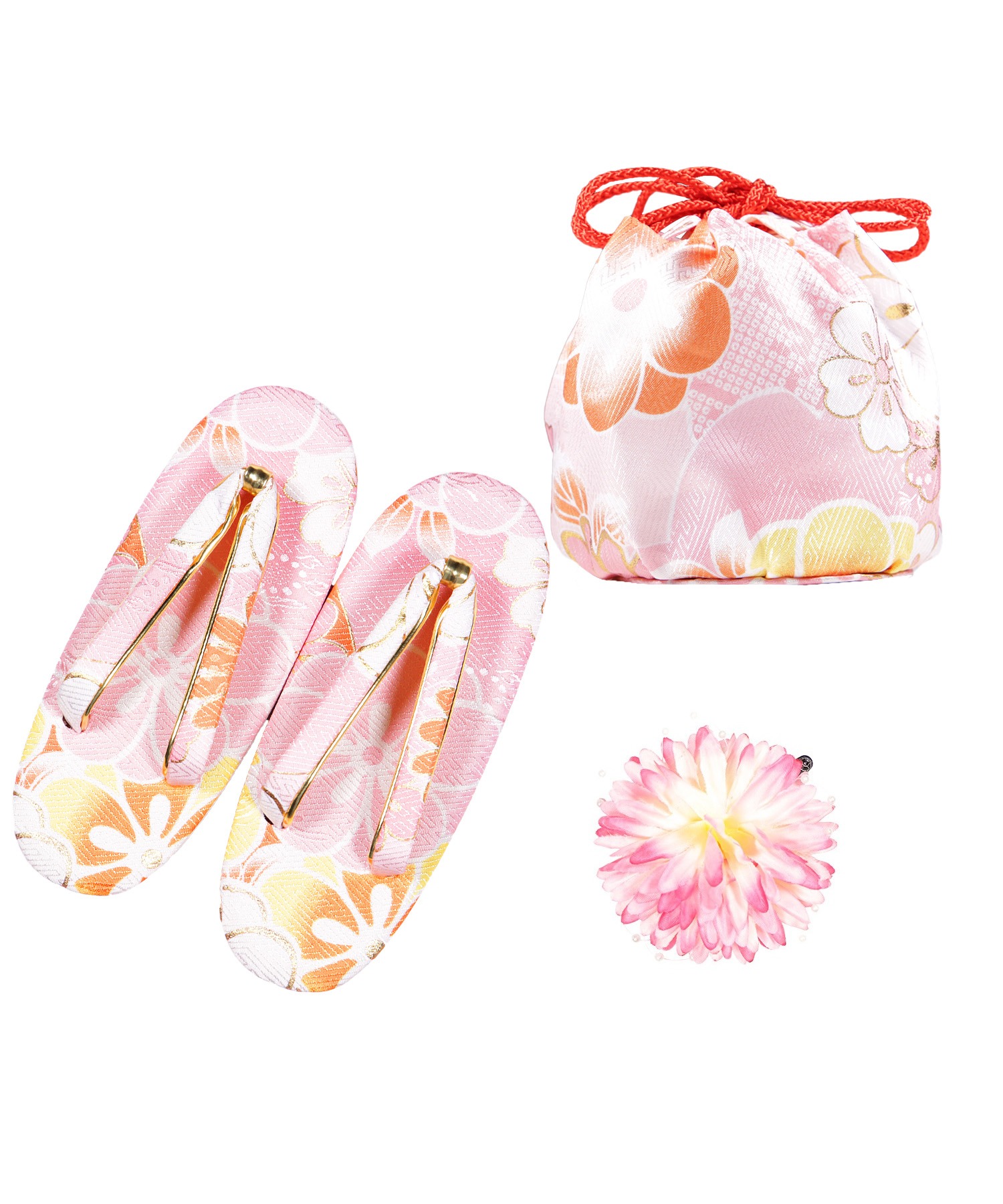 3歳七五三着物9点セット D