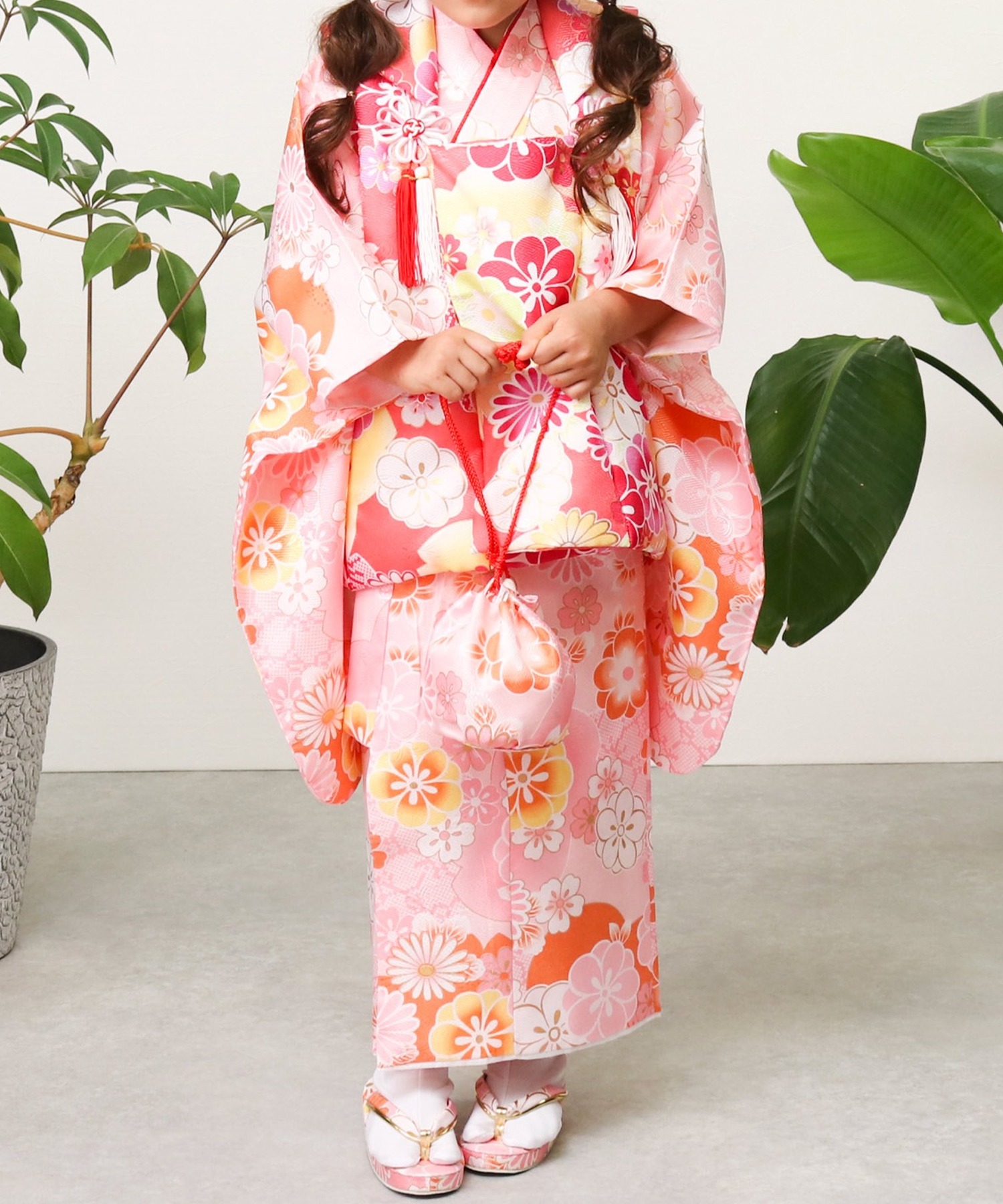 3歳七五三着物9点セット D