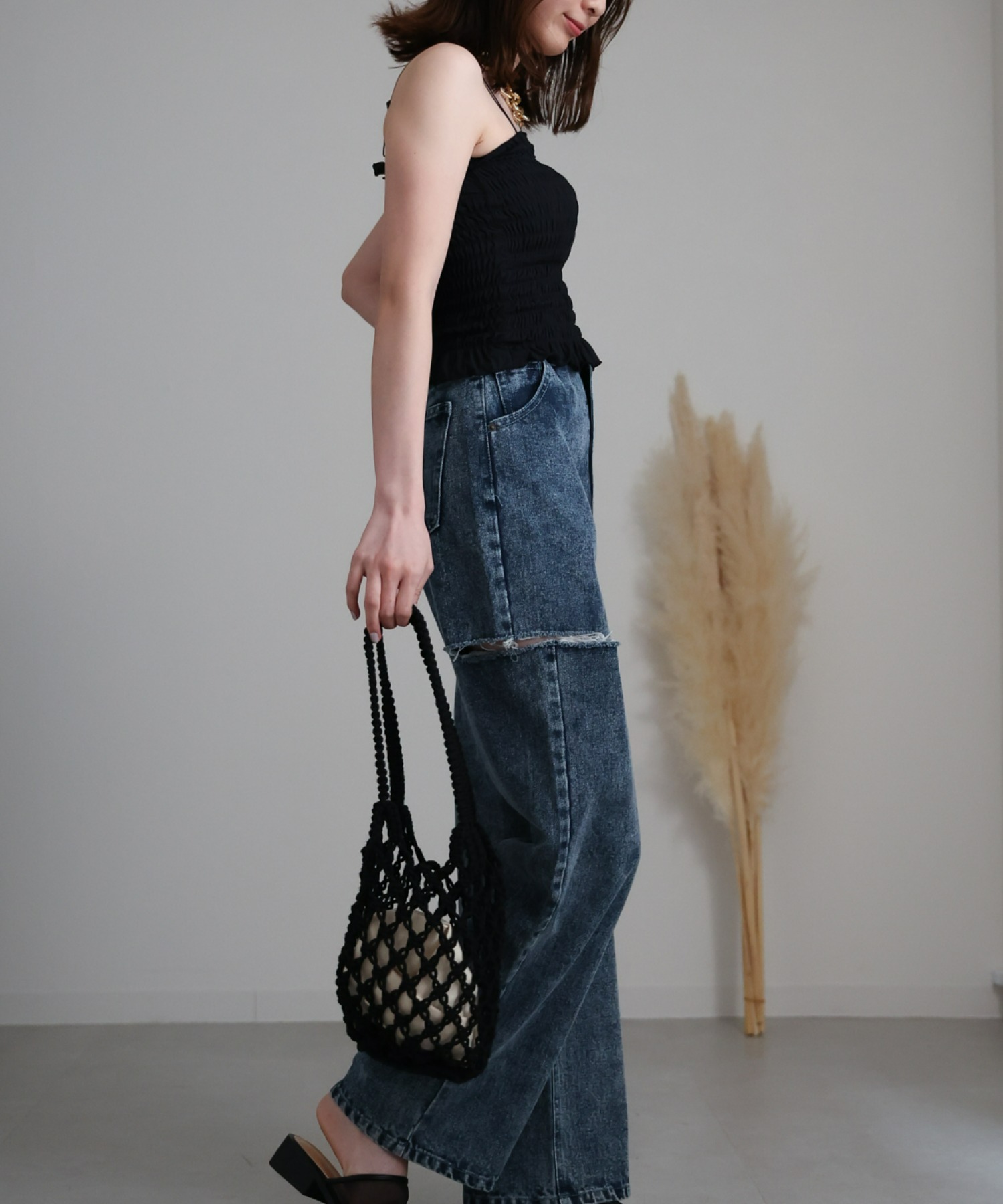 model：162cm 着用サイズ：F