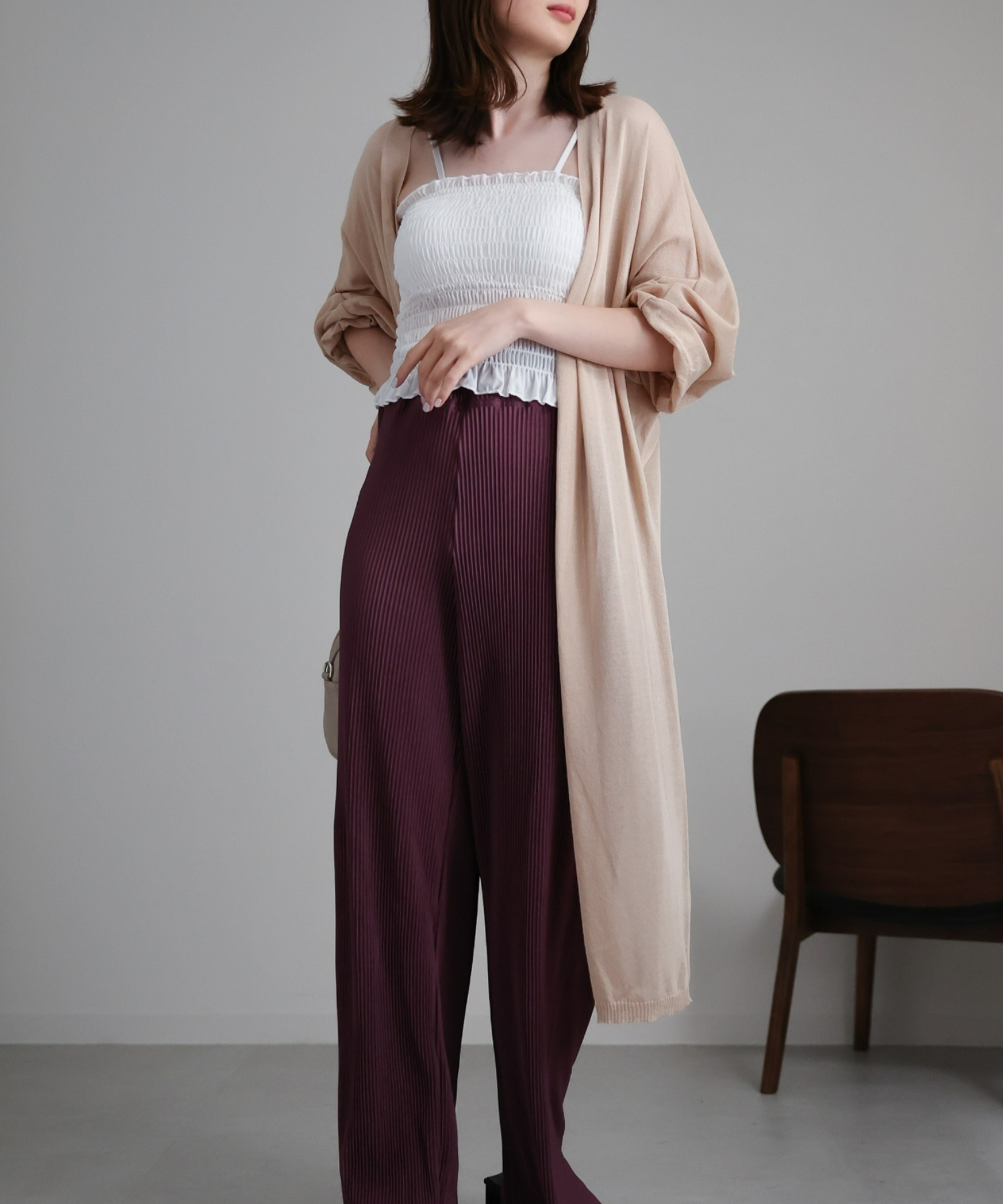 model：162cm 着用サイズ：F