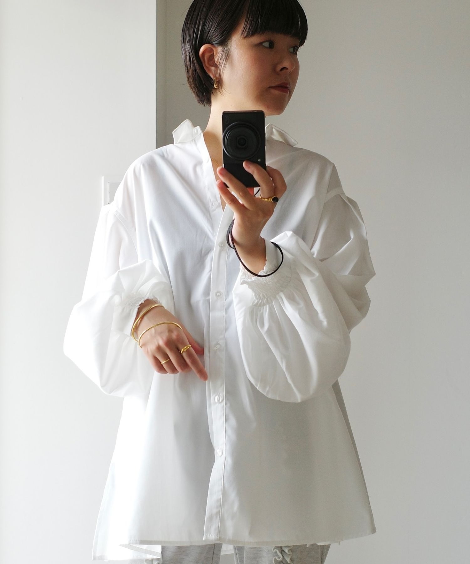 model：H158 着用サイズ：FREE