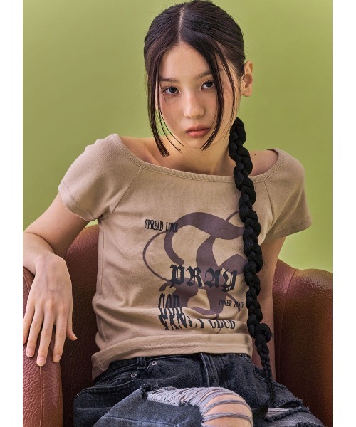 ☆韓国女子コーデ☆ [FANCY CLUB] 天使ロゴ トレーナー 四色 87182374b_b_05_500.jpg