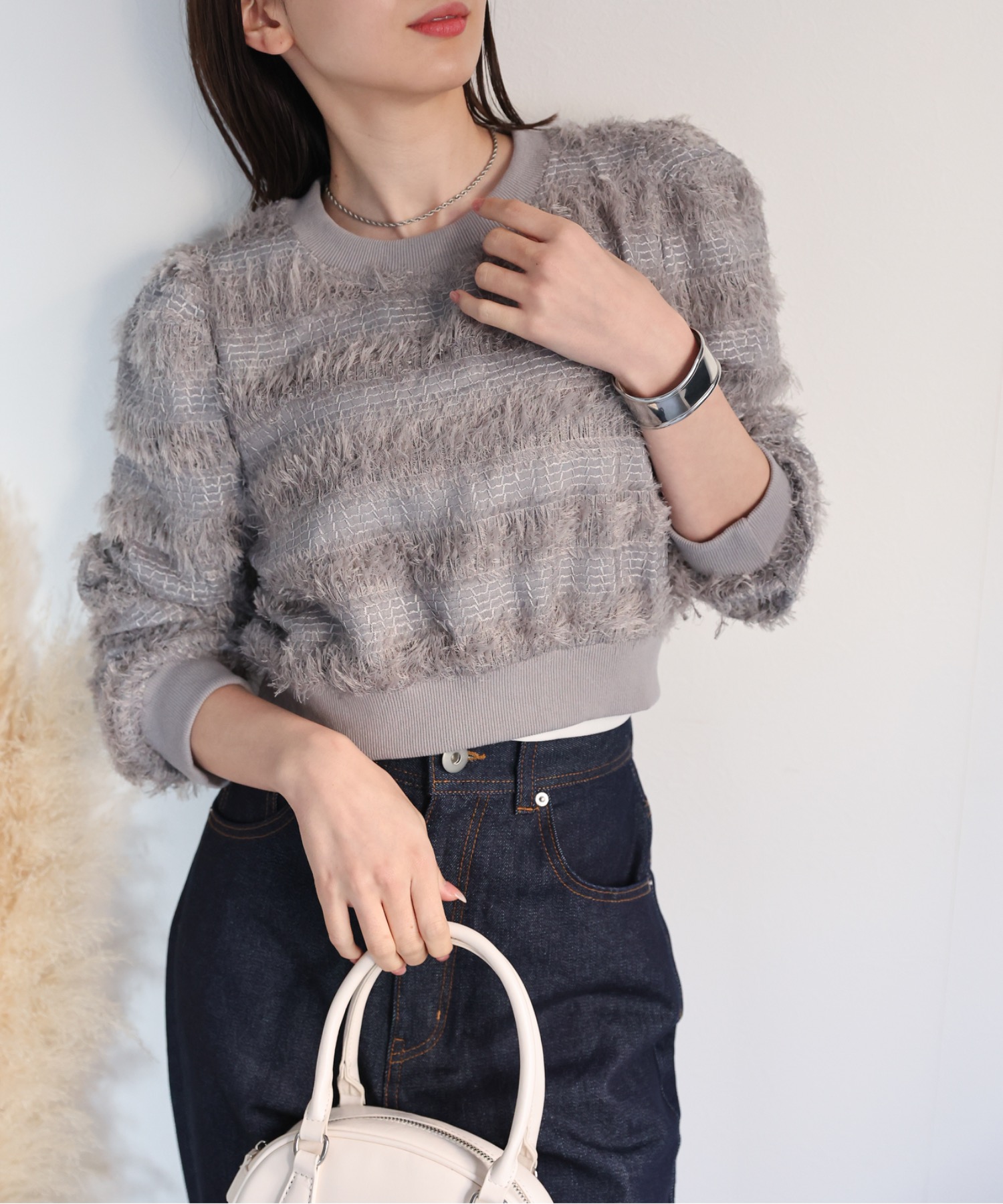 model：162cm 着用サイズ：F