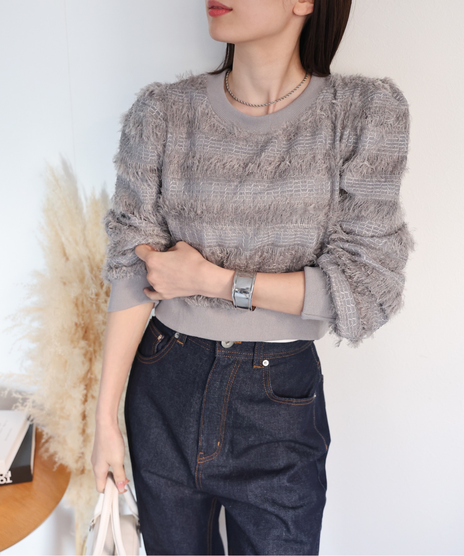 model：162cm 着用サイズ：F