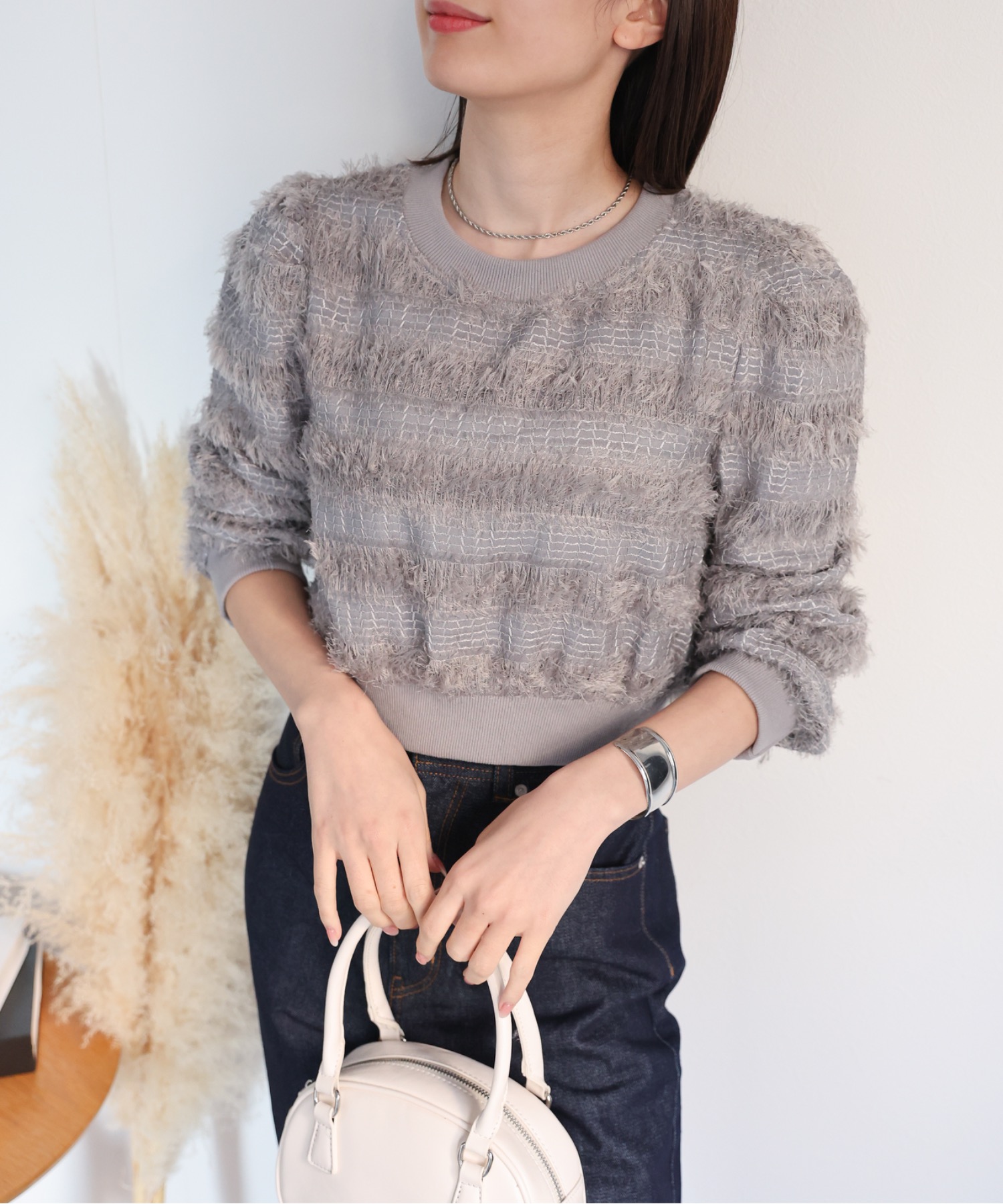 model：162cm 着用サイズ：F