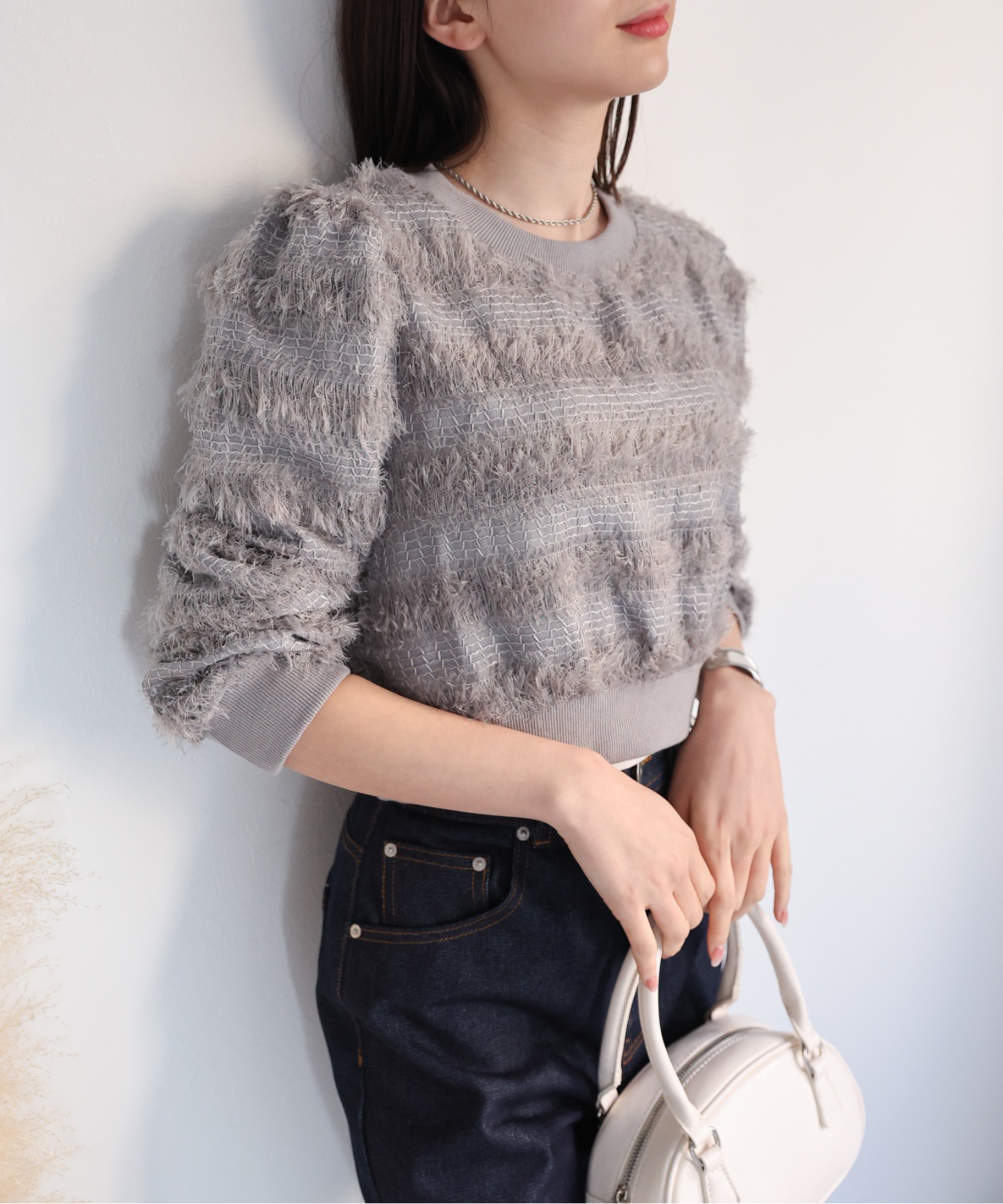 model：162cm 着用サイズ：F