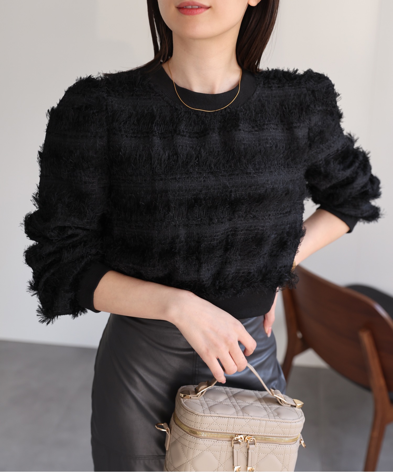 model：162cm 着用サイズ：F