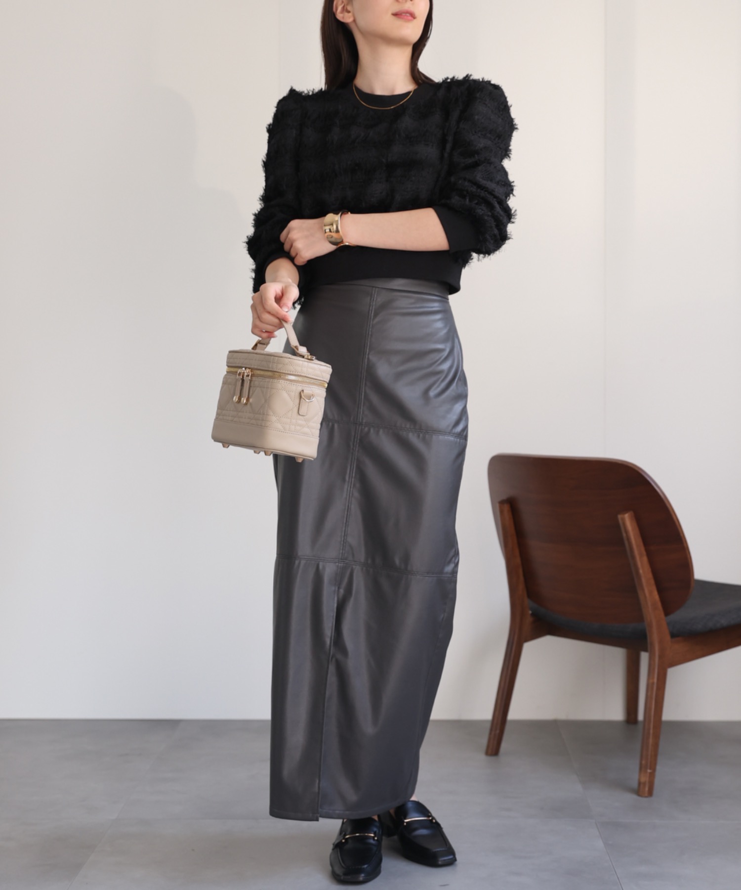 model：162cm 着用サイズ：F