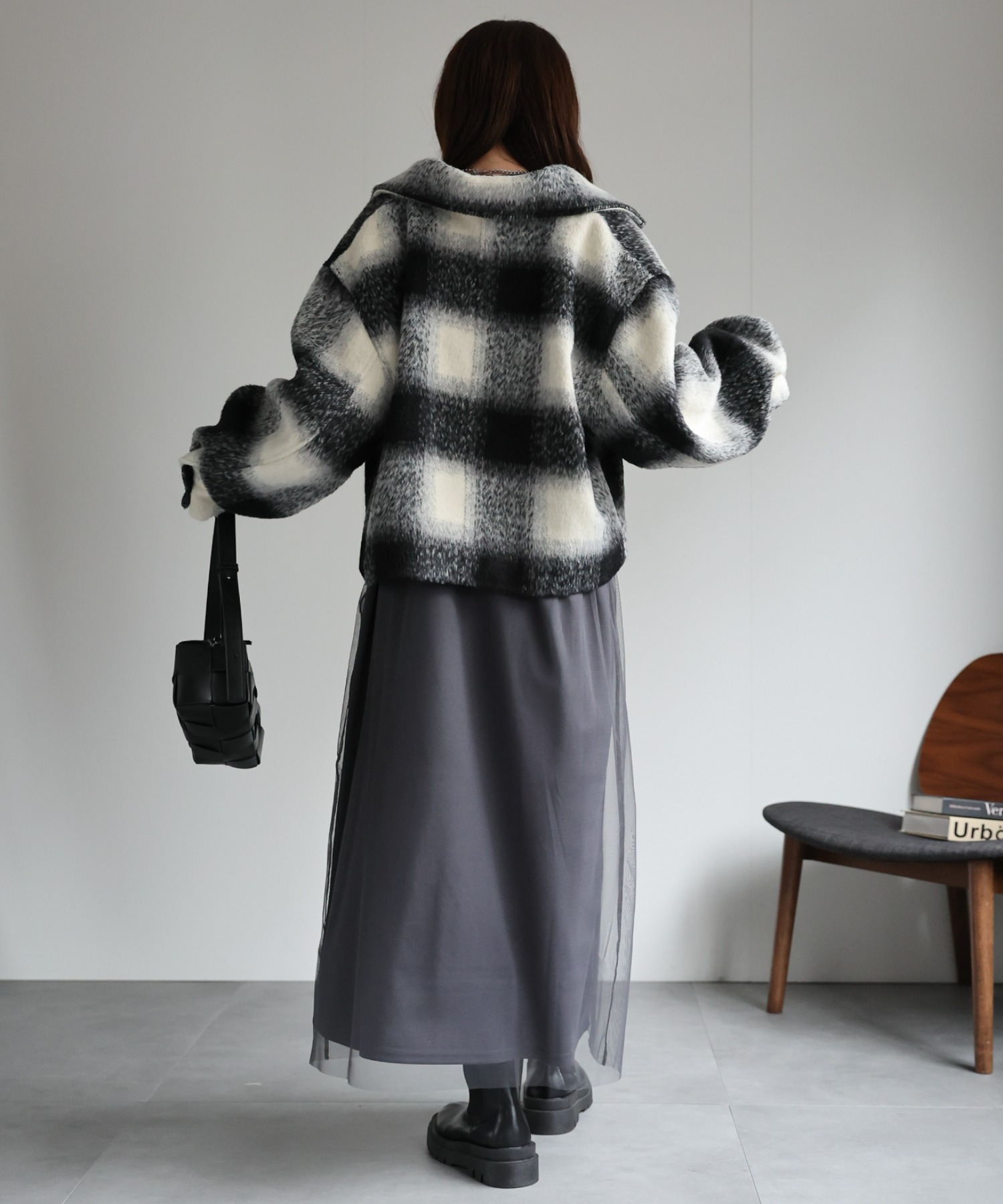 model：162cm 着用サイズ：F
