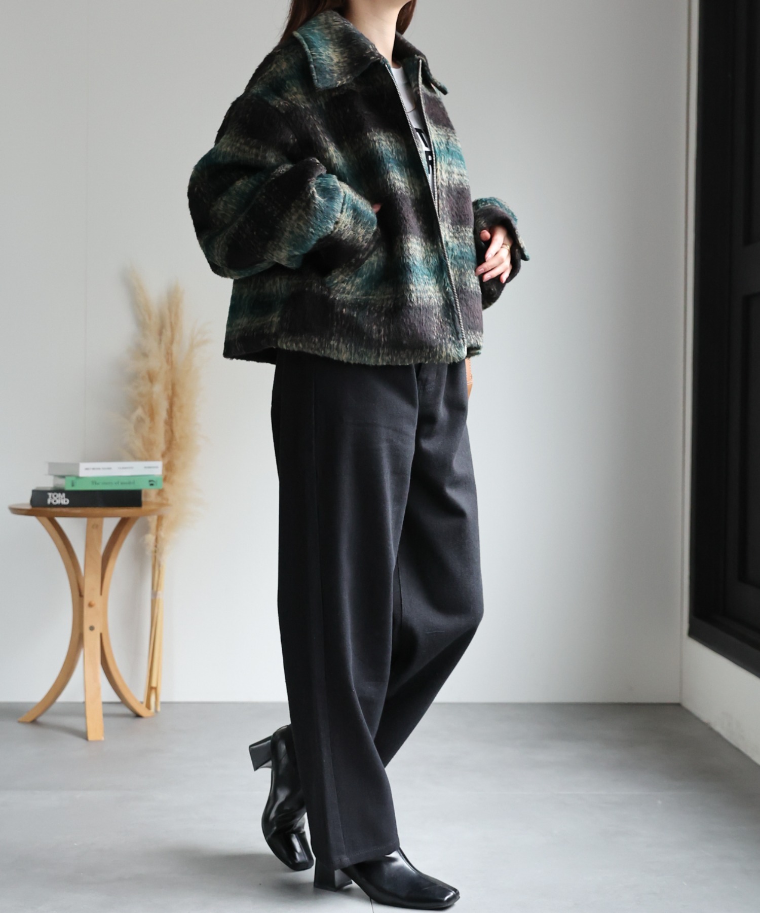 model：162cm 着用サイズ：F