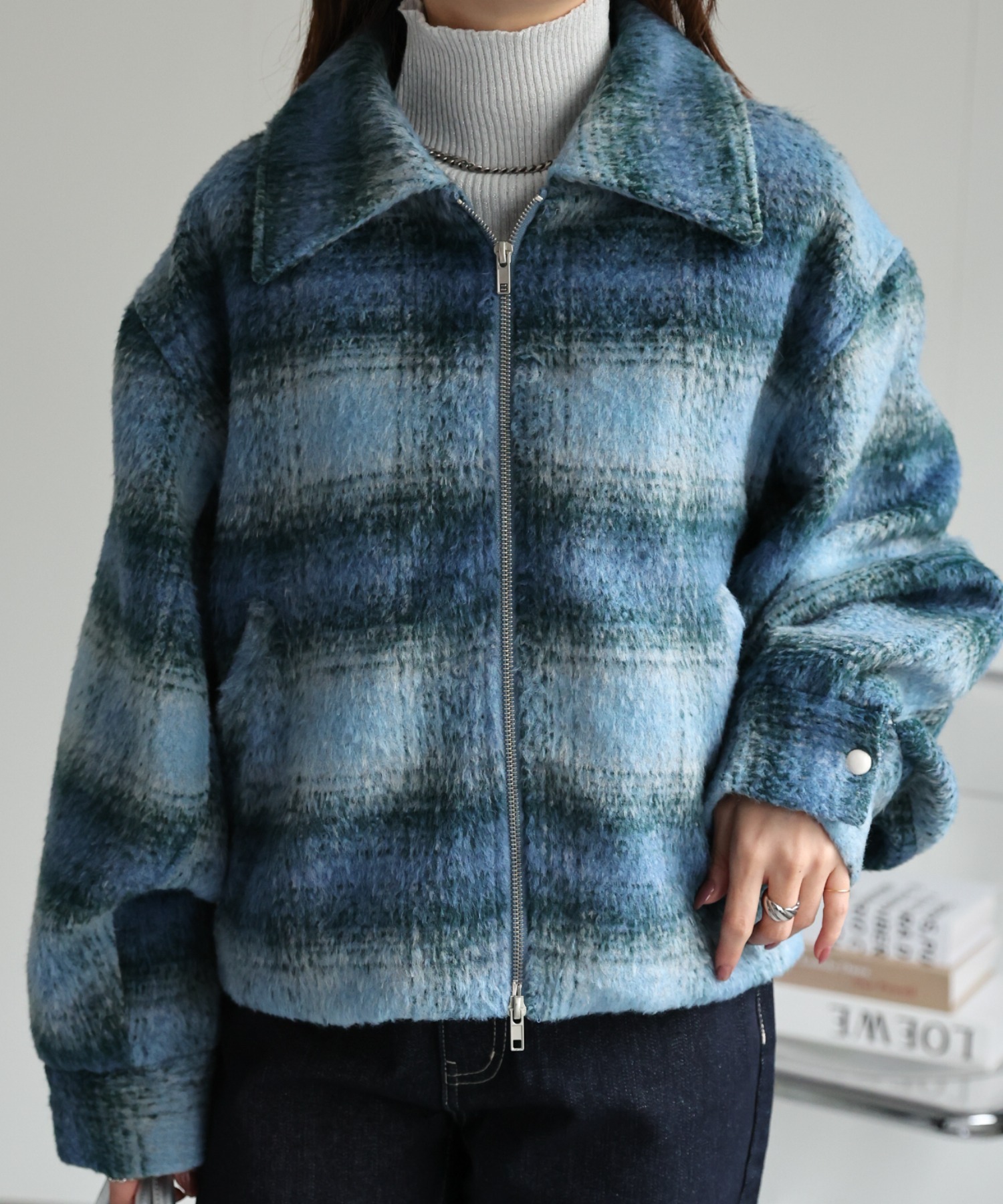 model：162cm 着用サイズ：F
