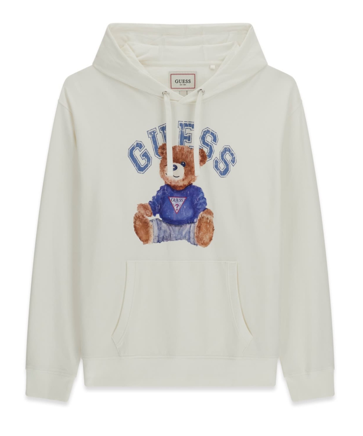 ECO GUESS Bear Hoodie — парка с медвежьим принтом, футерная