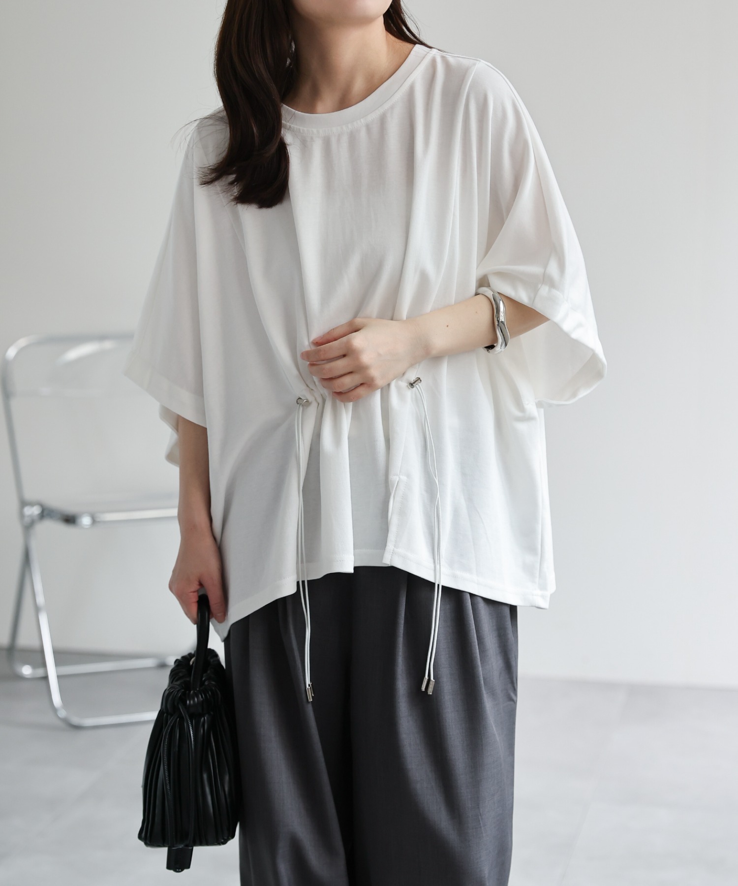 model：156cm　着用サイズ：FREE