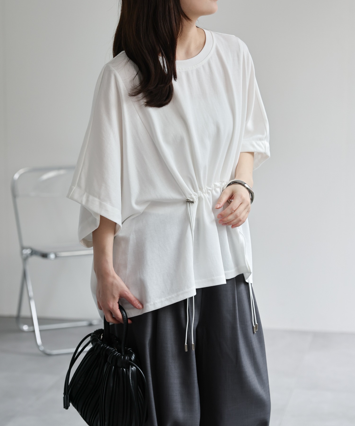 model：156cm　着用サイズ：FREE