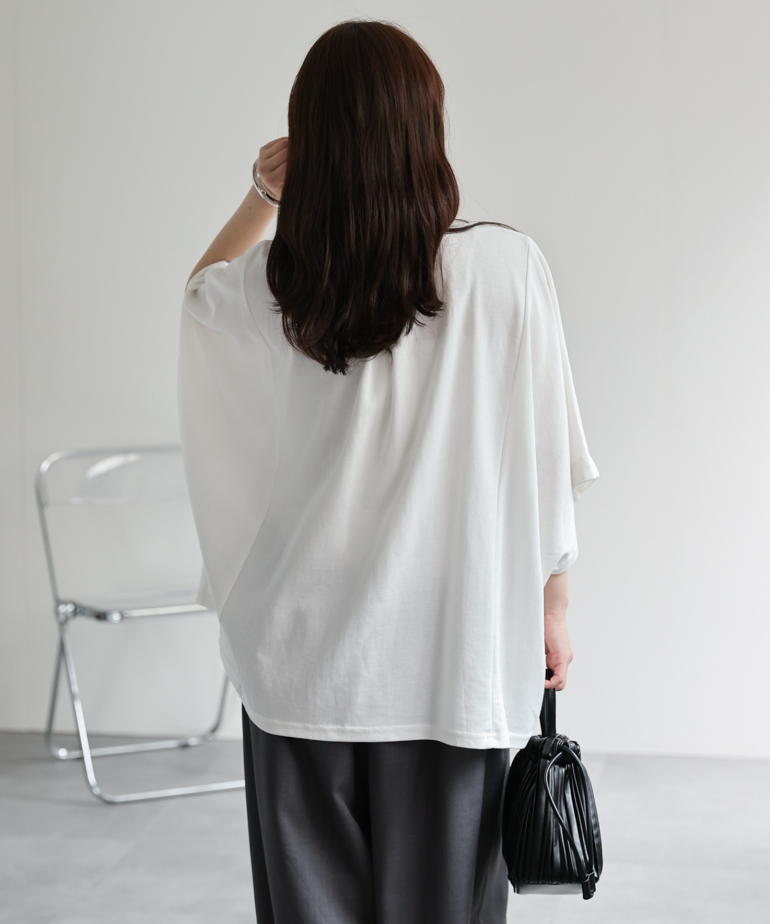 model：156cm　着用サイズ：FREE