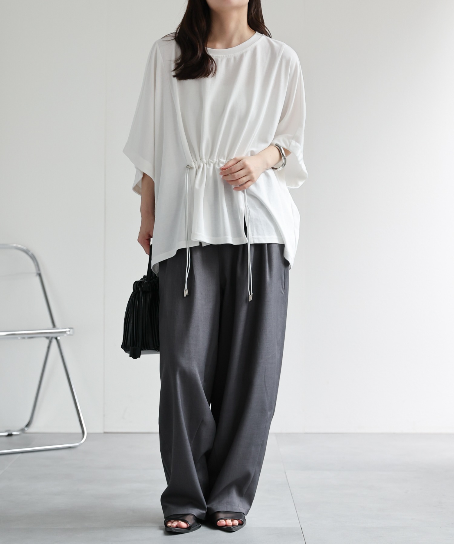 model：156cm　着用サイズ：FREE
