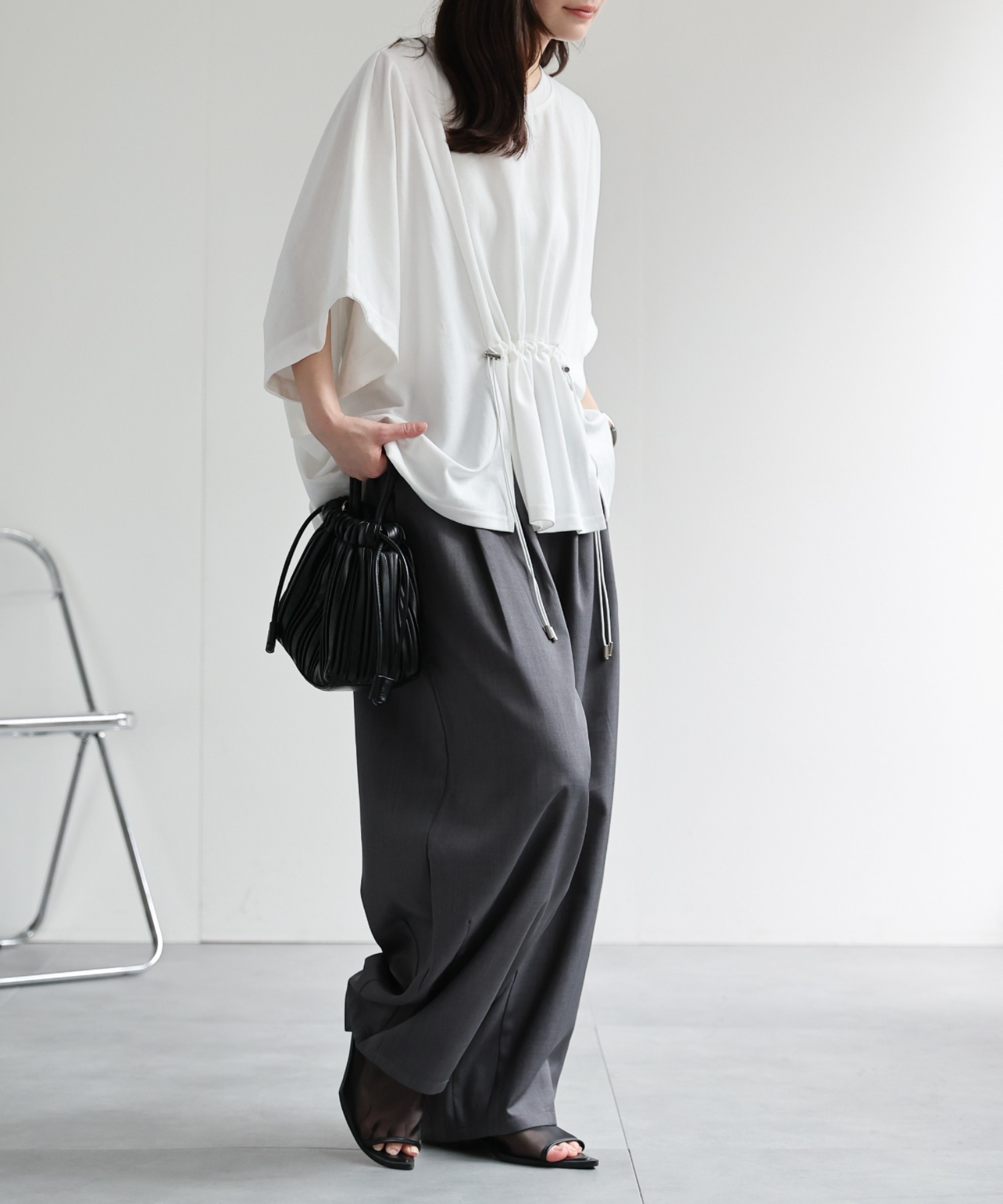 model：156cm　着用サイズ：FREE