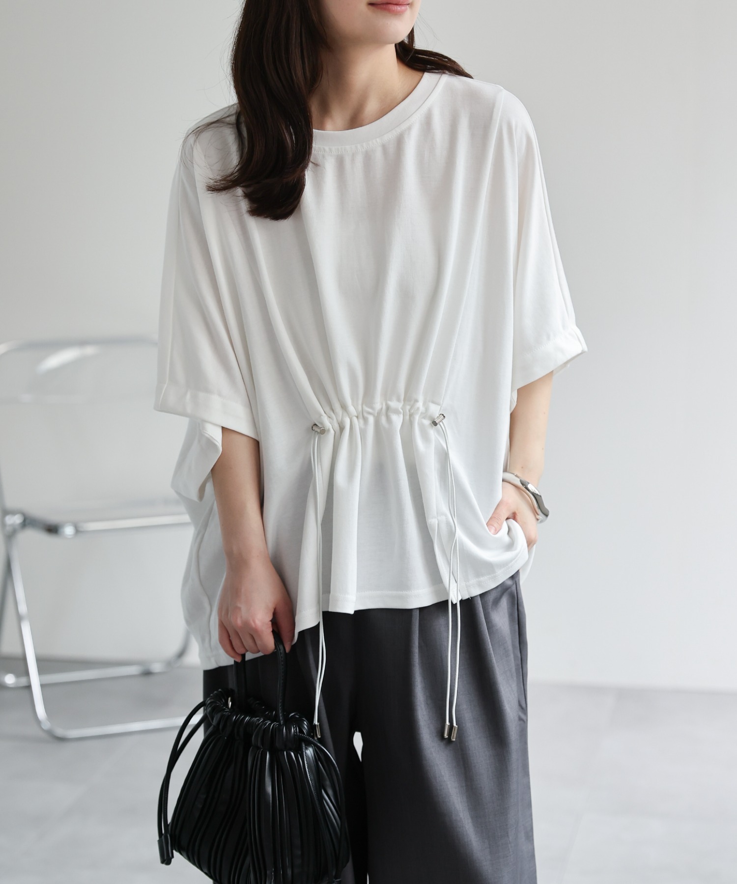 model：156cm　着用サイズ：FREE
