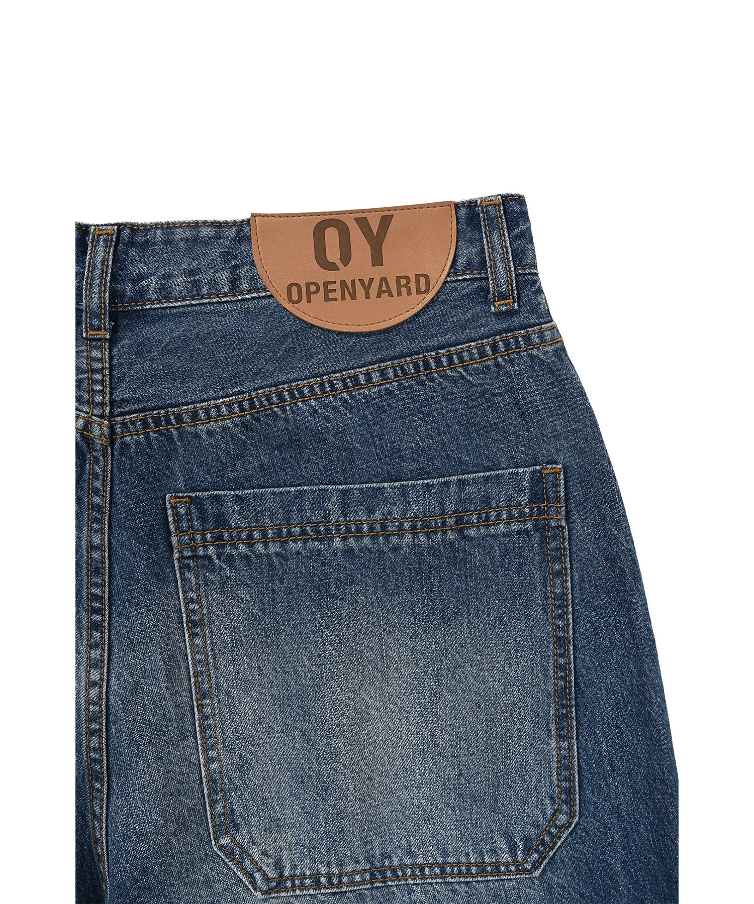 OY/オーワイ』C.B WASHED JEANS/ウォッシュ加工 デニムパンツ-