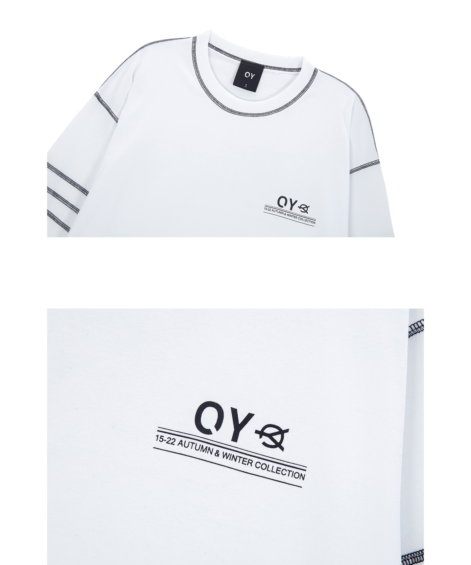 OY/オーワイ』COVER STITCH LOGO LONG SLEEVE/ステッチロゴ