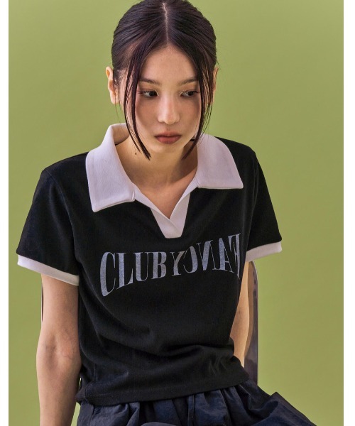 A'GEM/9 × .kom 『 FANCY CLUB/ファンシークラブ』 BLOCK V-NECK