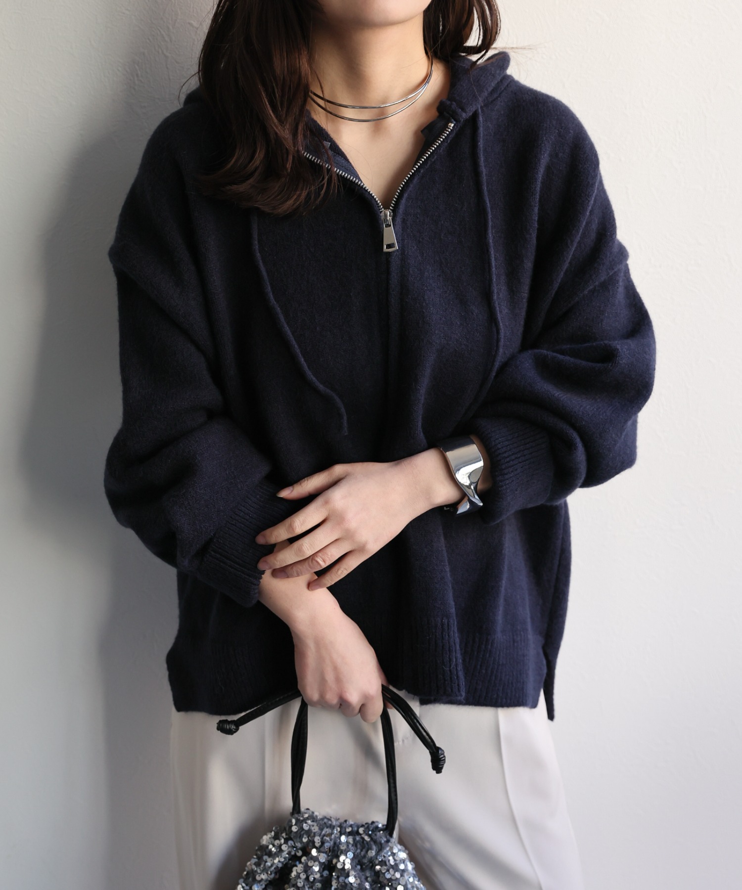 model：156cm 着用サイズ：FREE