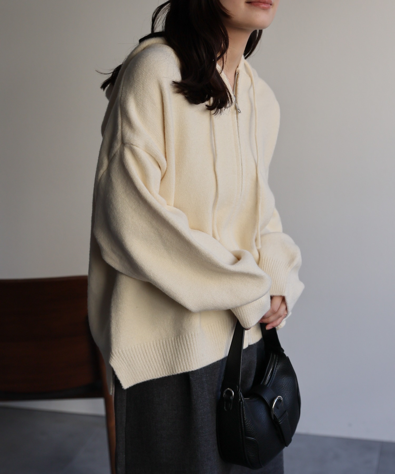 model：156cm 着用サイズ：FREE