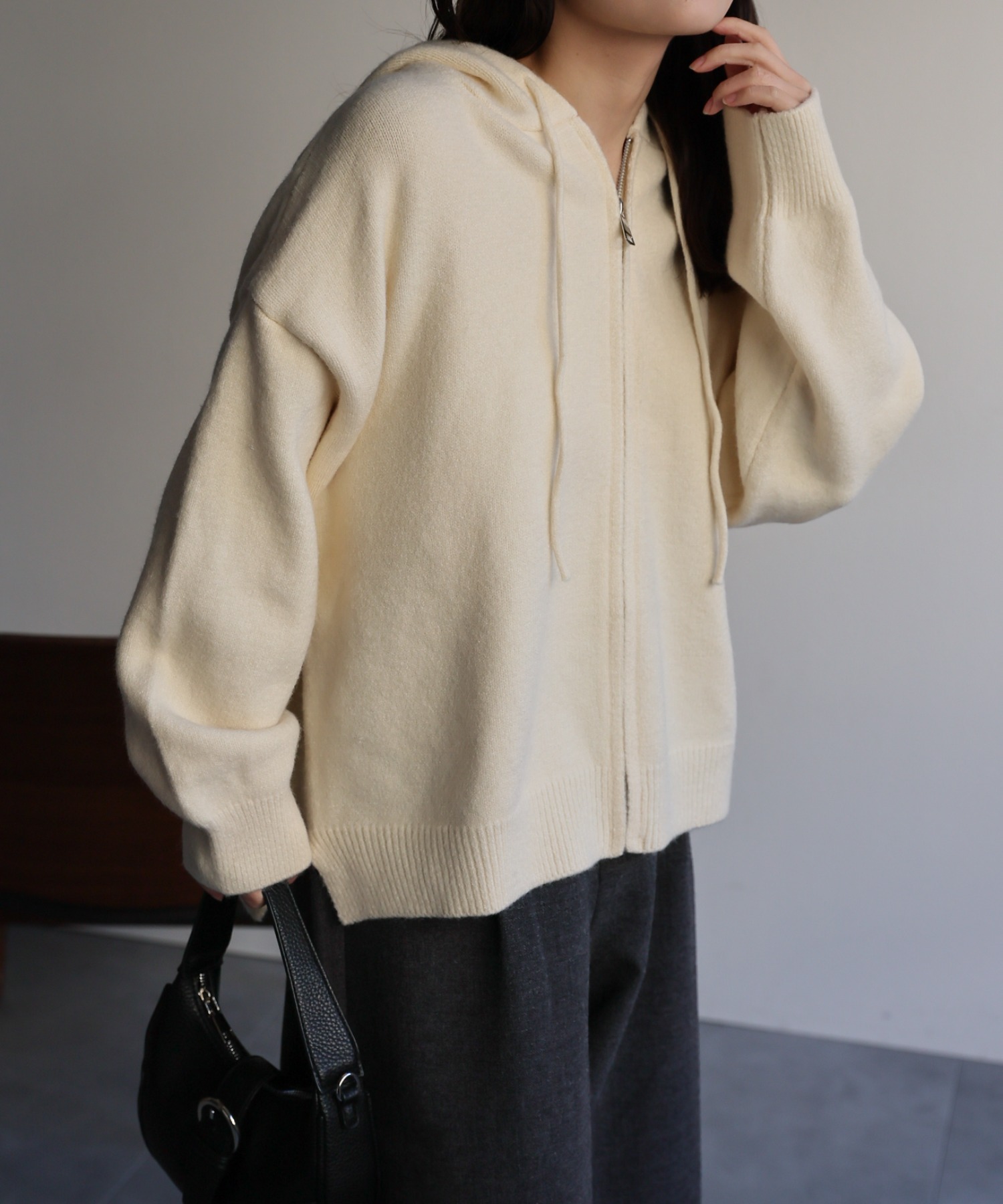 model：156cm 着用サイズ：FREE