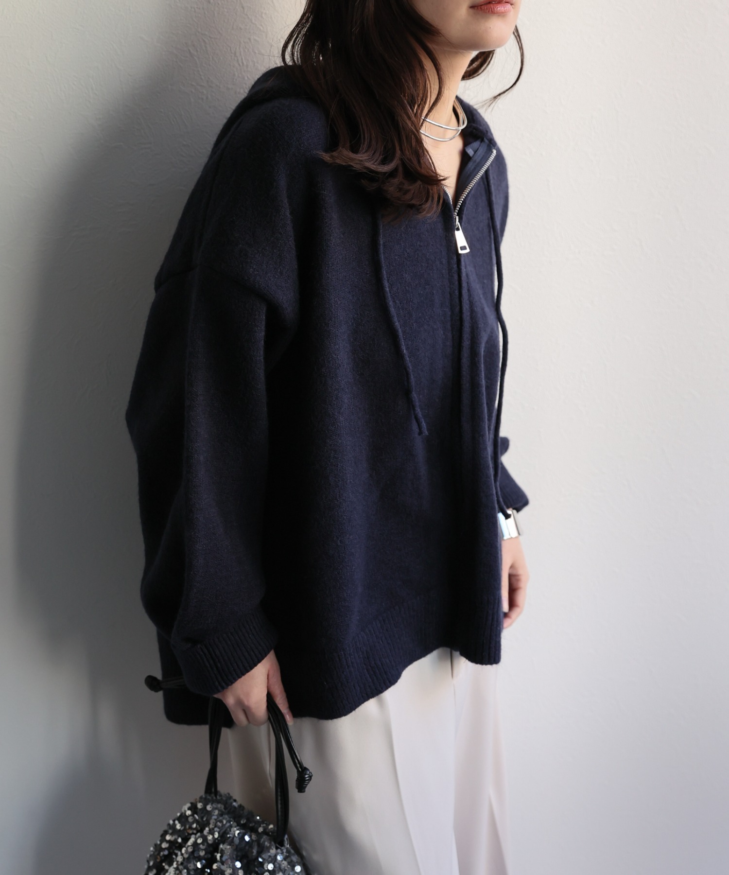 model：156cm 着用サイズ：FREE