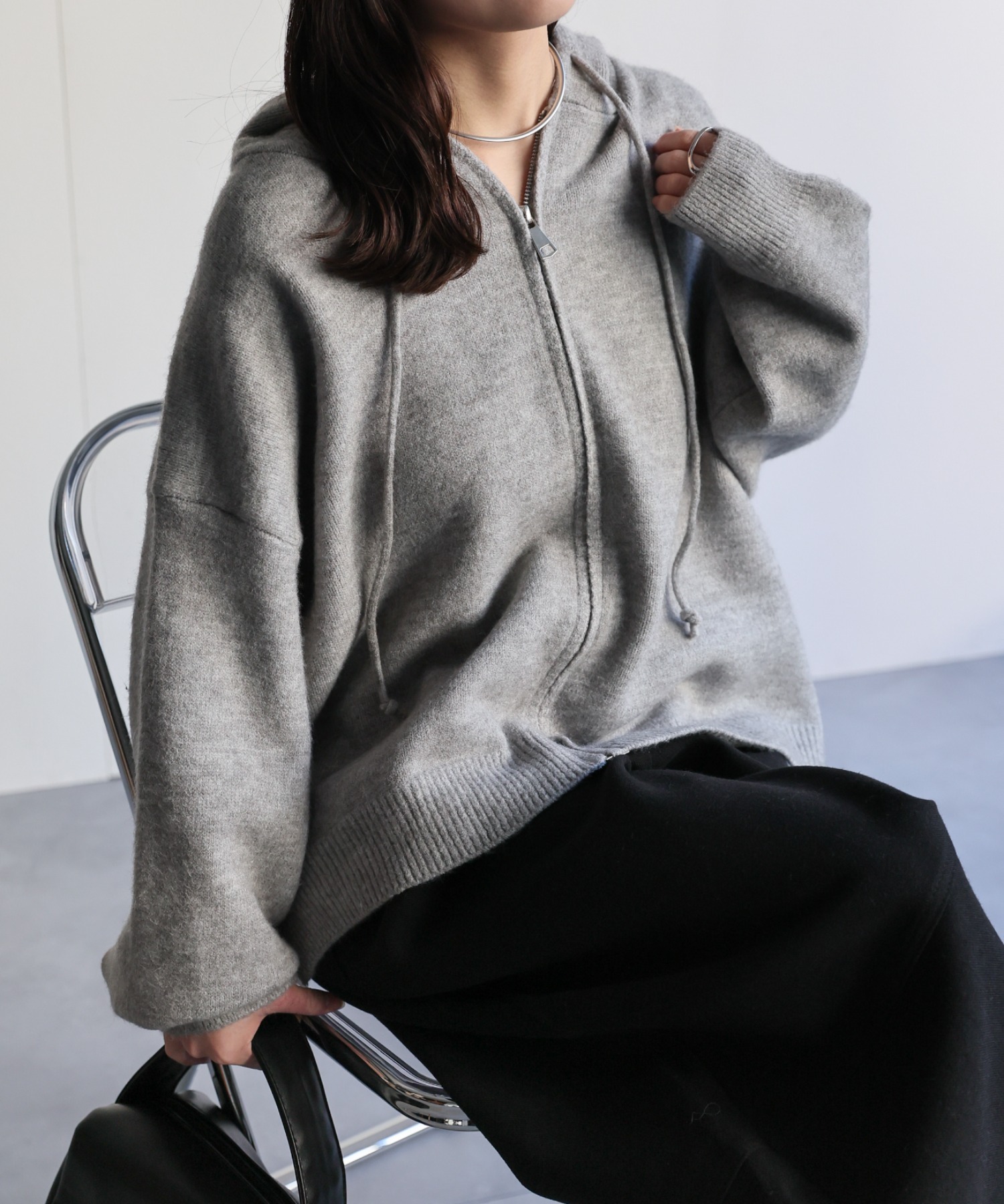 model：156cm 着用サイズ：FREE