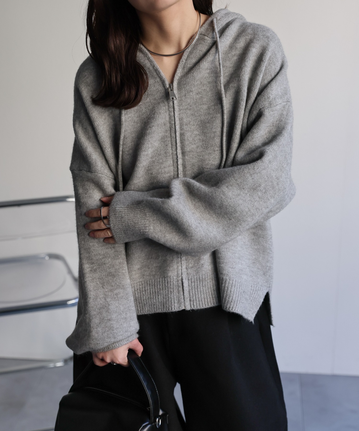 model：156cm 着用サイズ：FREE