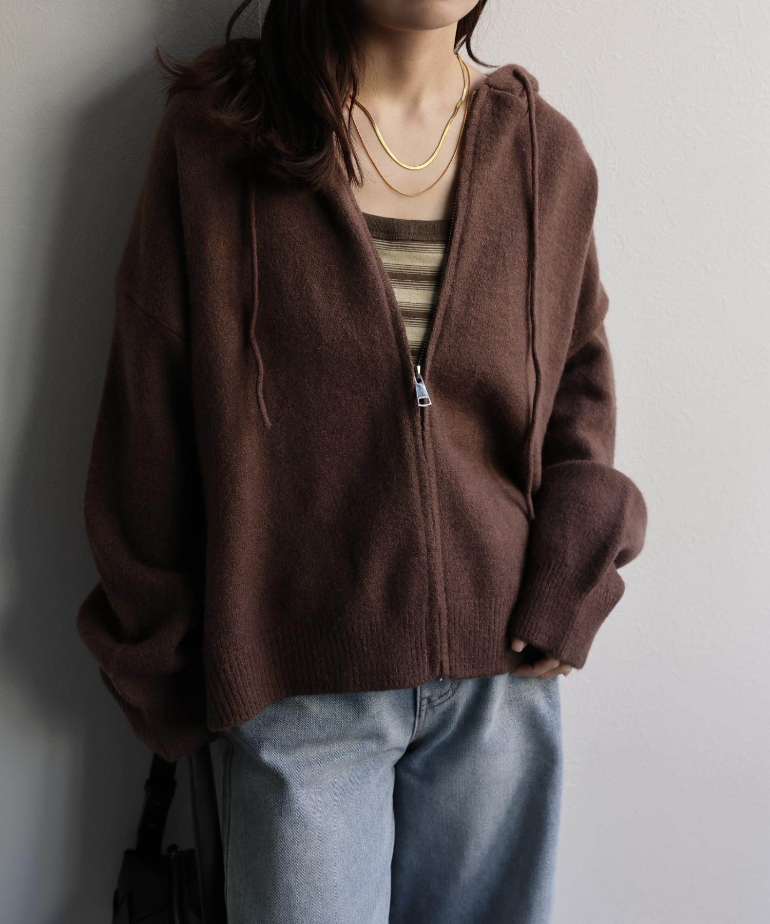 model：156cm 着用サイズ：FREE