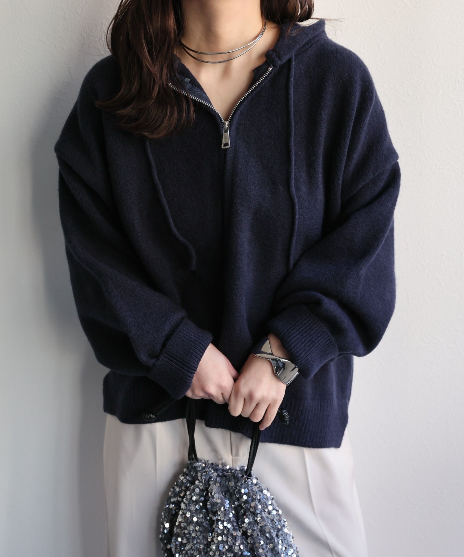 model：156cm 着用サイズ：FREE