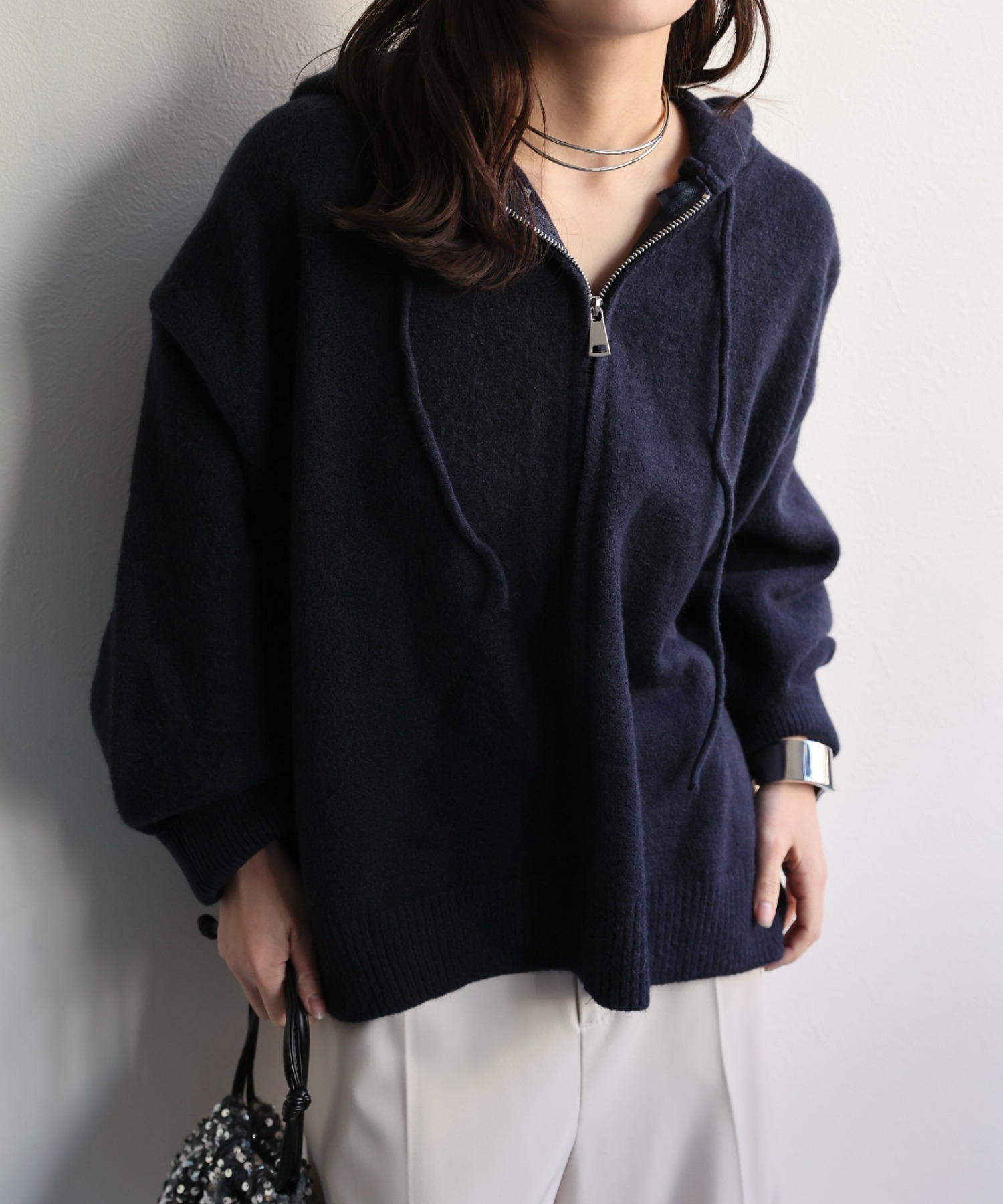 model：156cm 着用サイズ：FREE