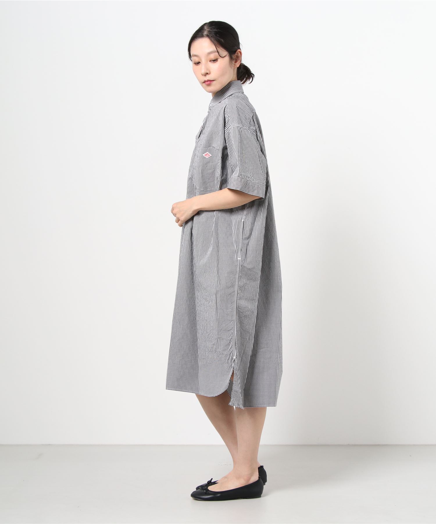 Danton ダントン コットンポプリンワンピースチェック Cotton Poplin Onepiece Check Jd 3655mtp Danton Steps Online Store ステップス オンラインストア