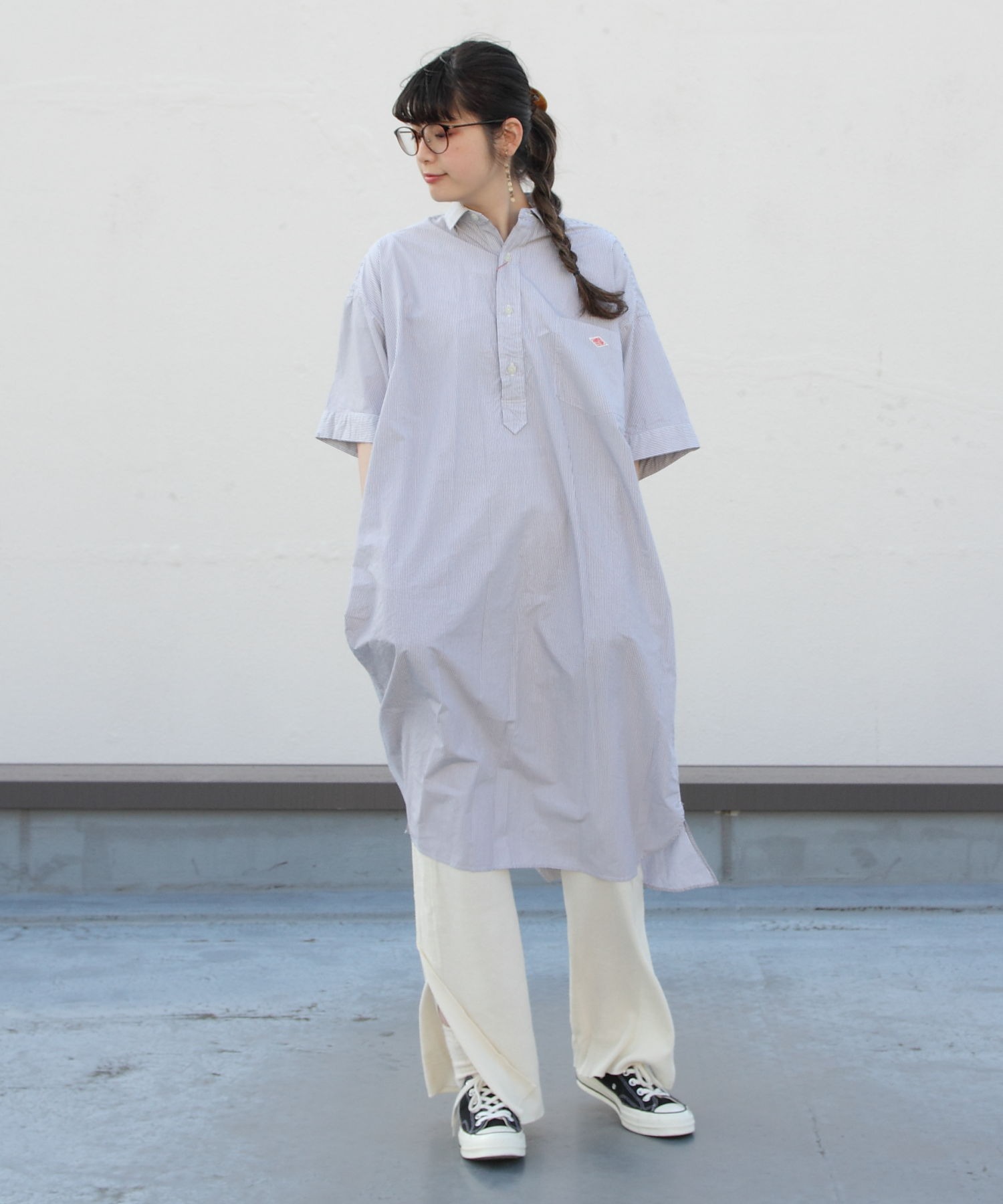 Danton ダントン コットンポプリンワンピースチェック Cotton Poplin Onepiece Check Jd 3655mtp Danton Steps Online Store ステップス オンラインストア