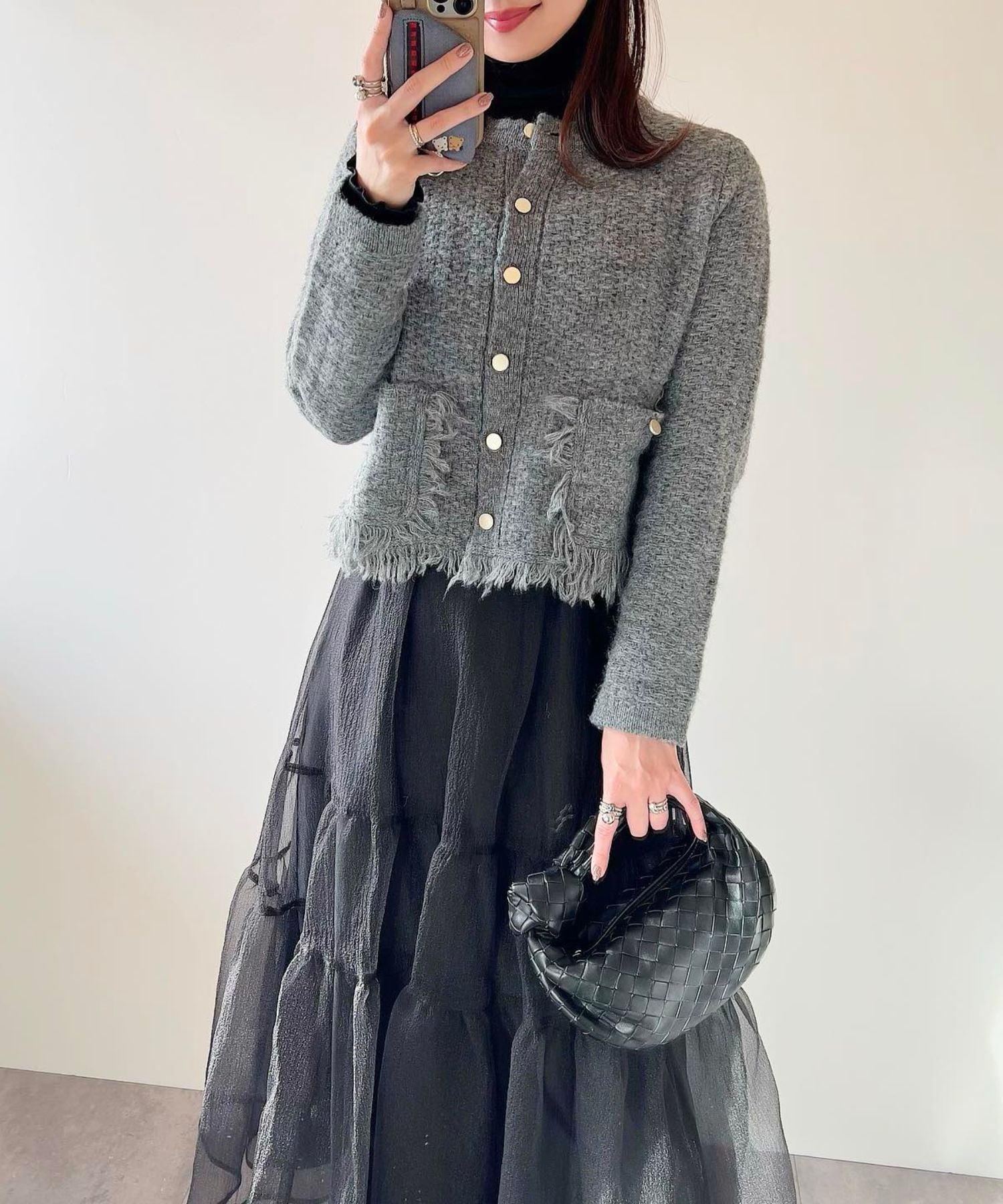 model：H165 着用サイズ：DARK-GRAY FREE