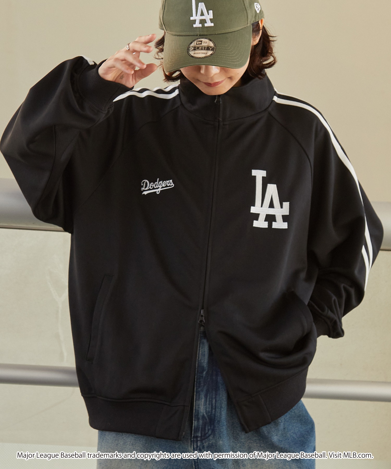 MLB/メジャーリーグベースボール 別注 ワッペン刺繍 サイドライン