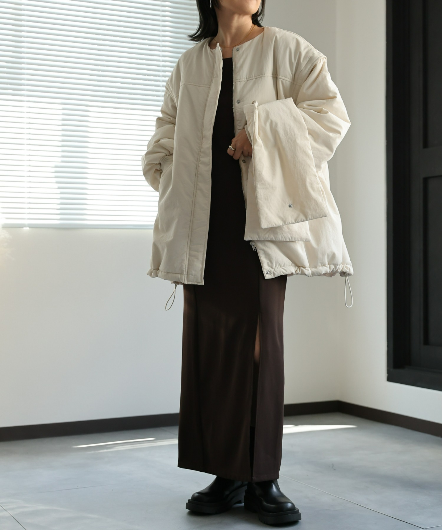 model:162㎝　着用サイズ:FREE