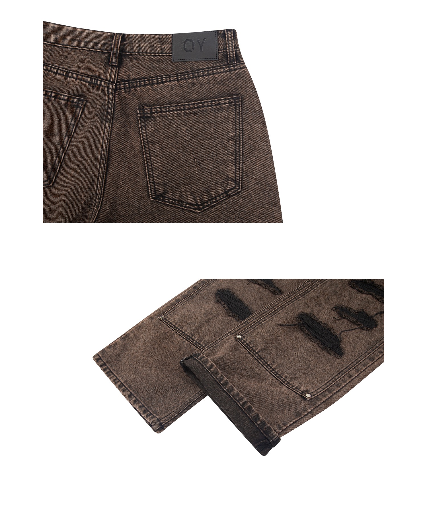 OY/オーワイ』DESTROYED PANEL PANTS/クラッシュ加工 デストロイ パネル デニムパンツ OY│A'GEM/9×.KOM【公式】｜韓国・ストリートブランド通販サイト  エージェムナイン ドットケーオーエム