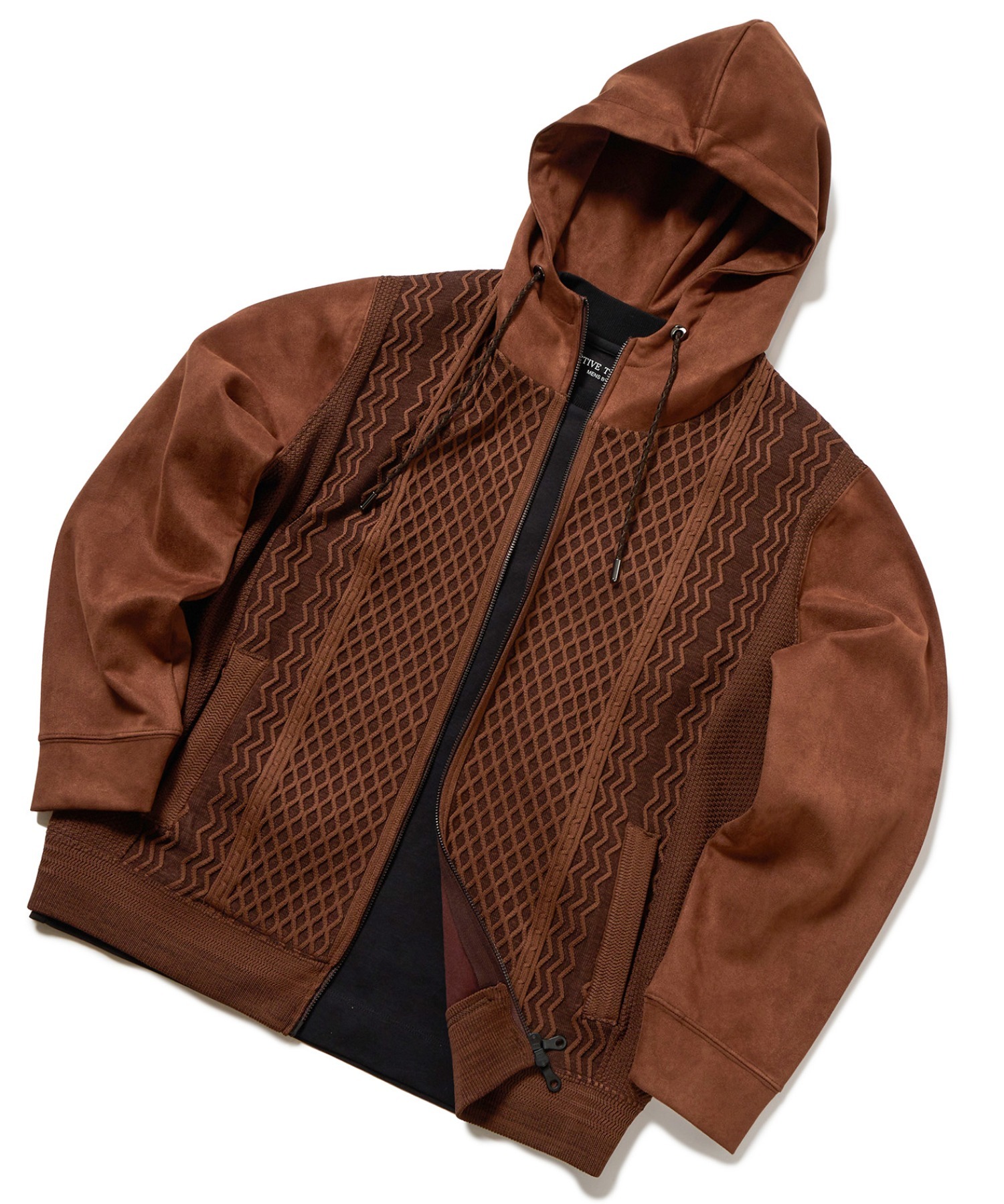 ニットコンビパーカ