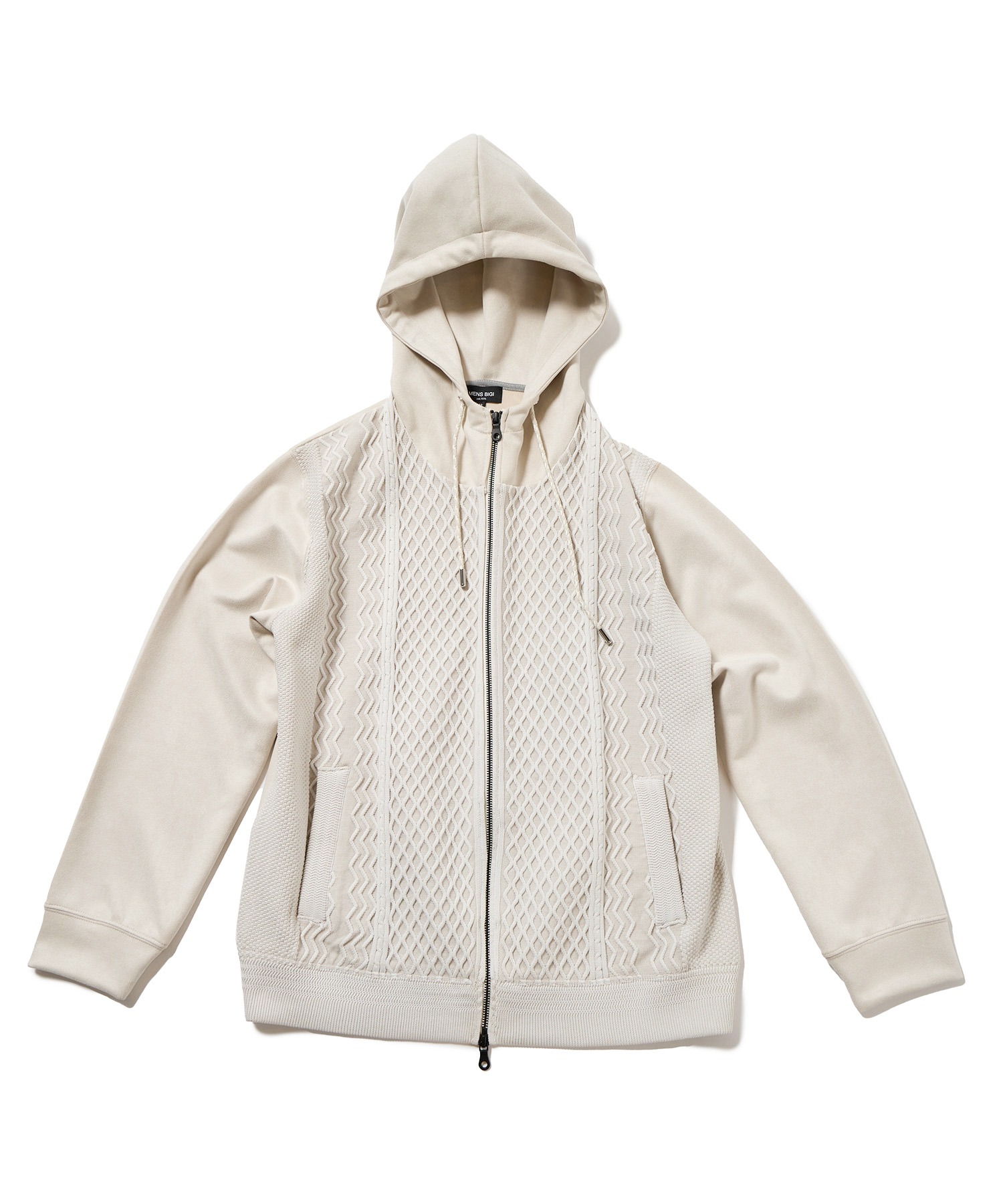 ニットコンビパーカ