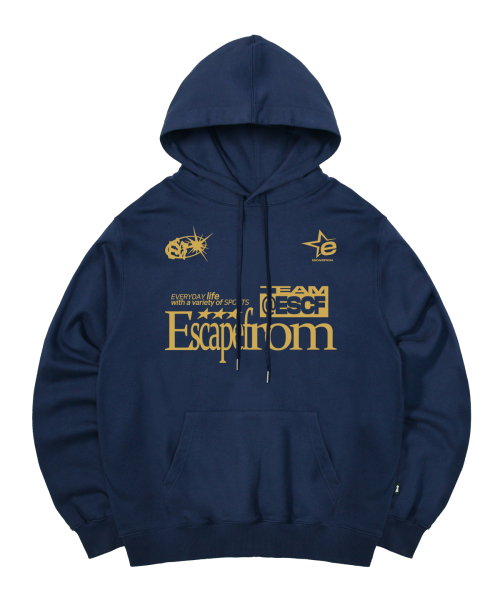 ESCF спортивный принт-футболка — deep blue