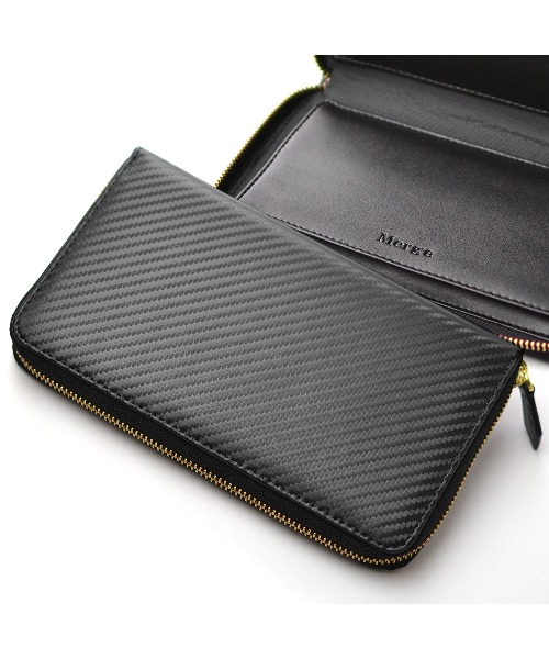 KAZZU SELECTカーボン加工オーガナイザーラウンドファスナー長財布 KAZZU SELECTカーボン加工オーガナイザーラウンドファスナー長財布